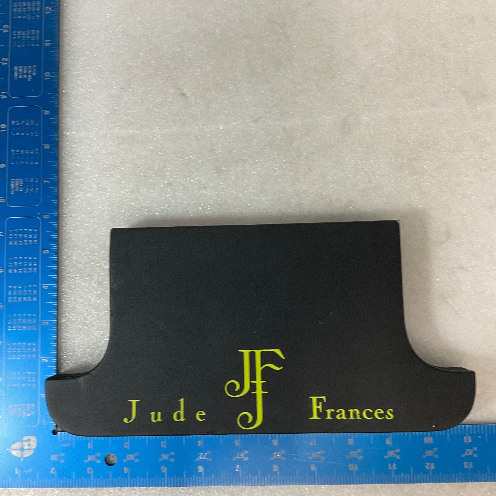 10in Jude Frances Black Jewelry Display Block Stand Branded Retail Fixture - Image 8