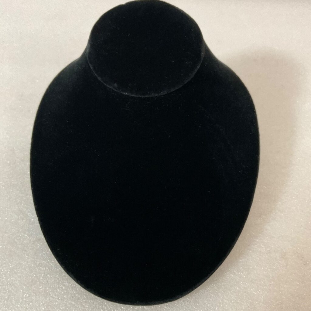 Black Velvet Necklace Display Stand 8in Jewelry Holder - Image 1