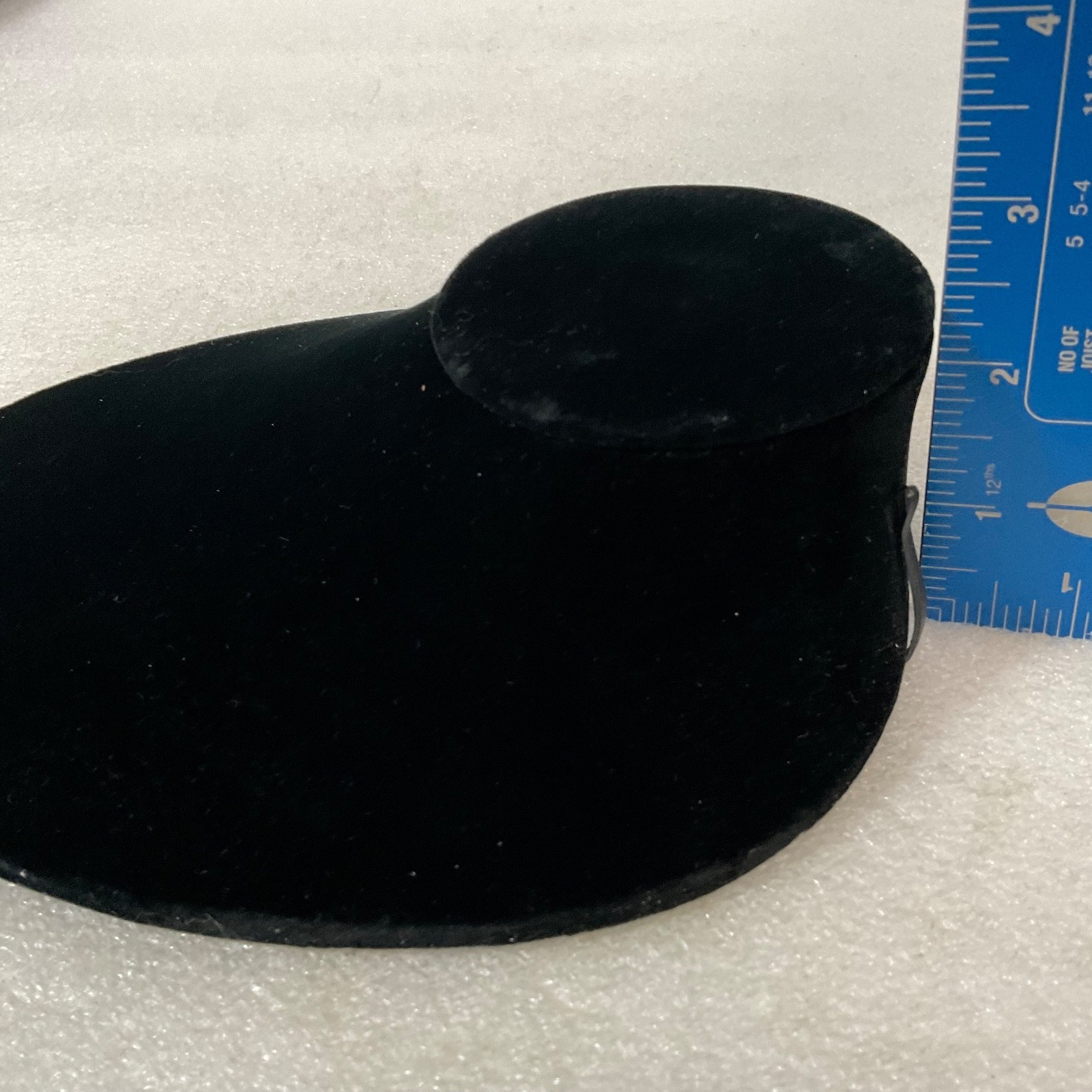 Black Velvet Necklace Display Stand 9in Oval Jewelry Holder - Image 7