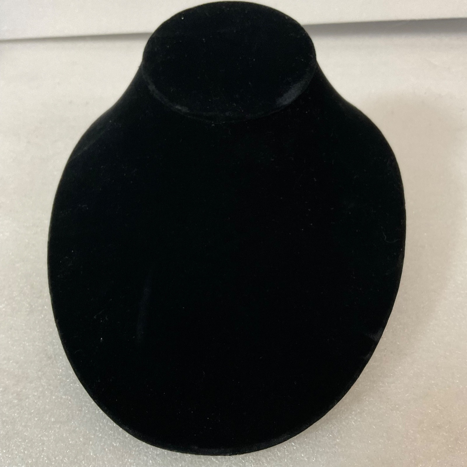 Black Velvet Jewelry Bust 8in Necklace Holder Display Stand - Image 1
