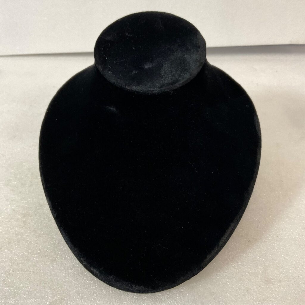8.5in Black Velvet Necklace Display Stand Classic Jewelry Holder - Image 1