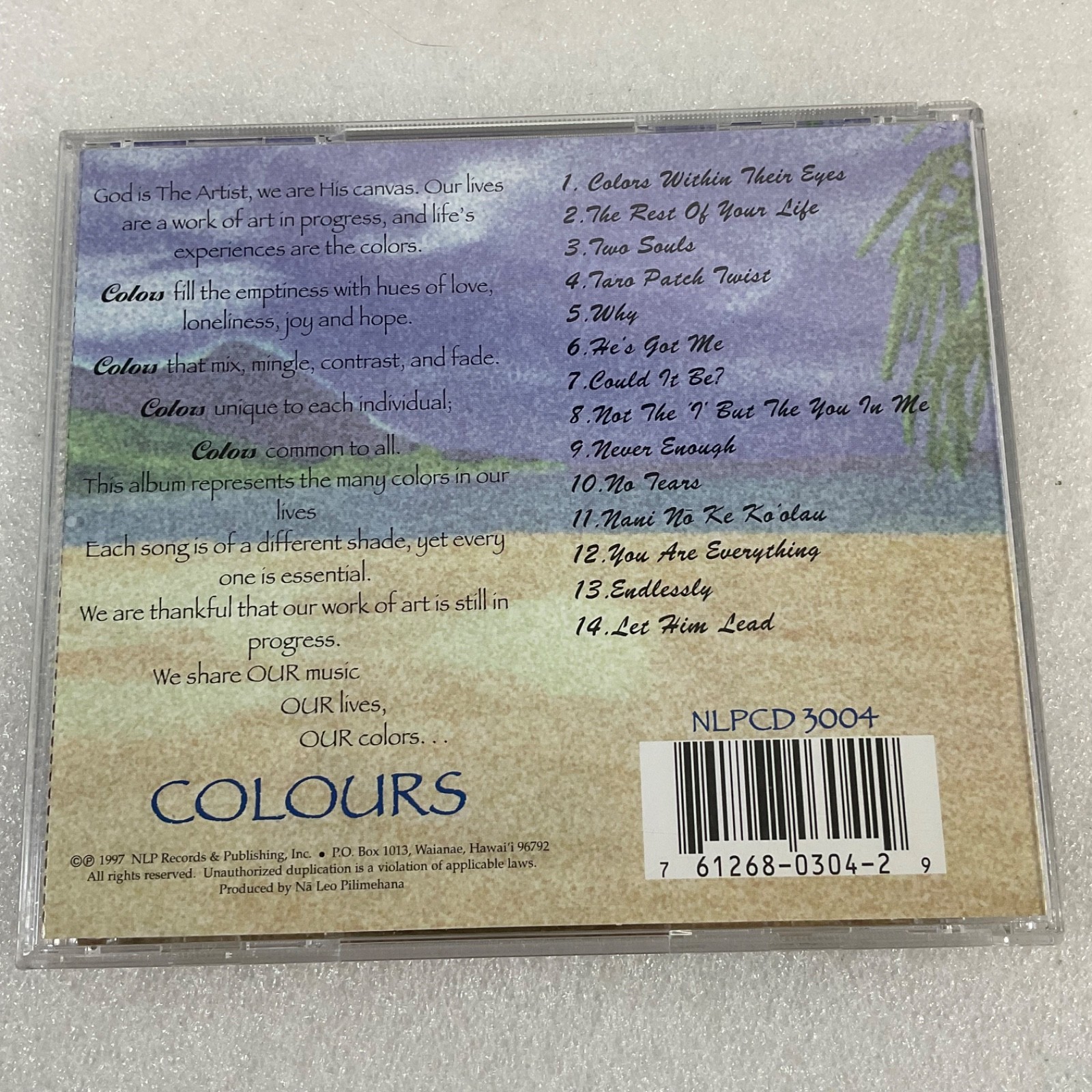 Na Leo Pilimehana Colours CD 1997 Hawaiian Contemporary Vocal Album - Image 2