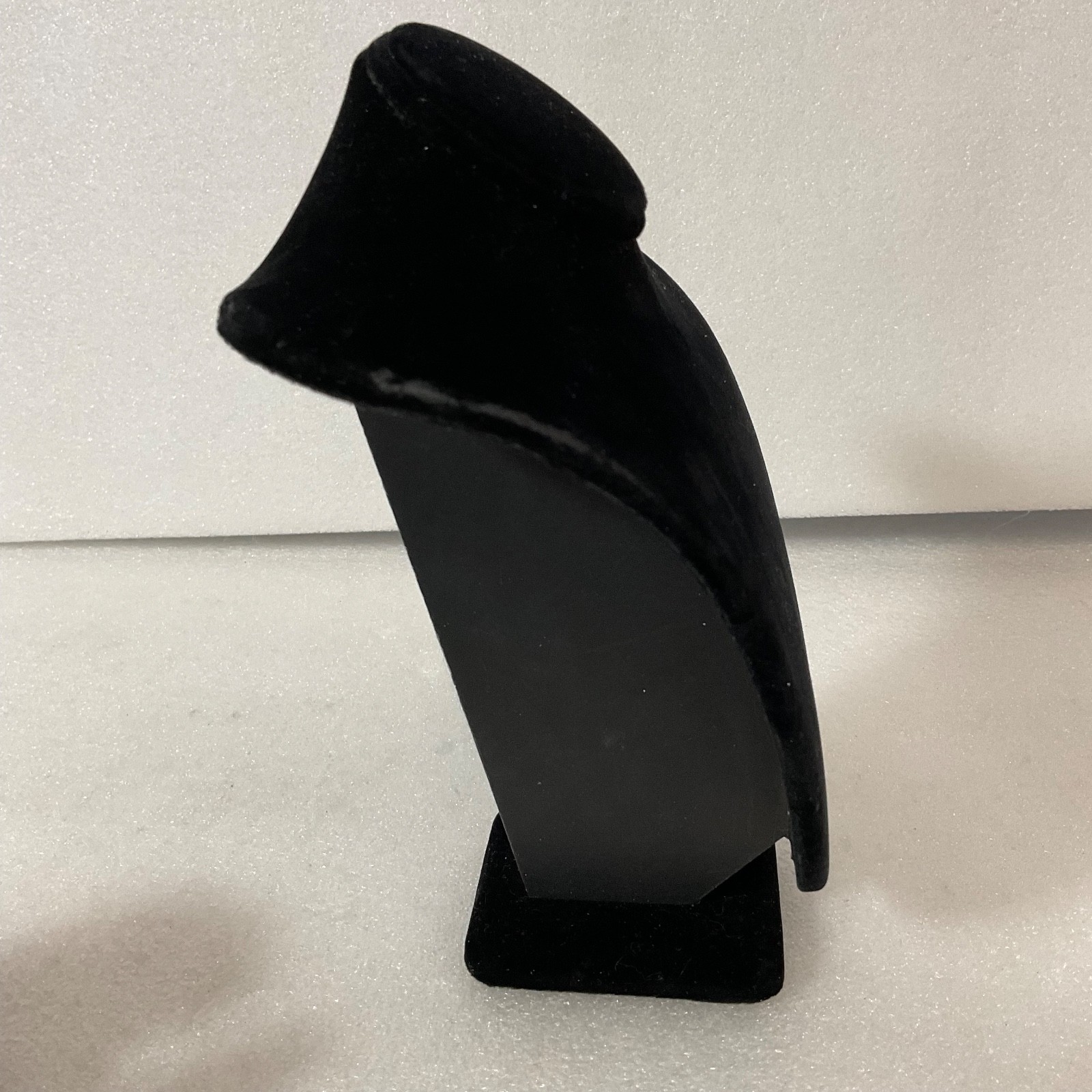 8in Black Velvet Jewelry Display Bust Stand for Necklaces 5in Wide 3in Deep - Image 6