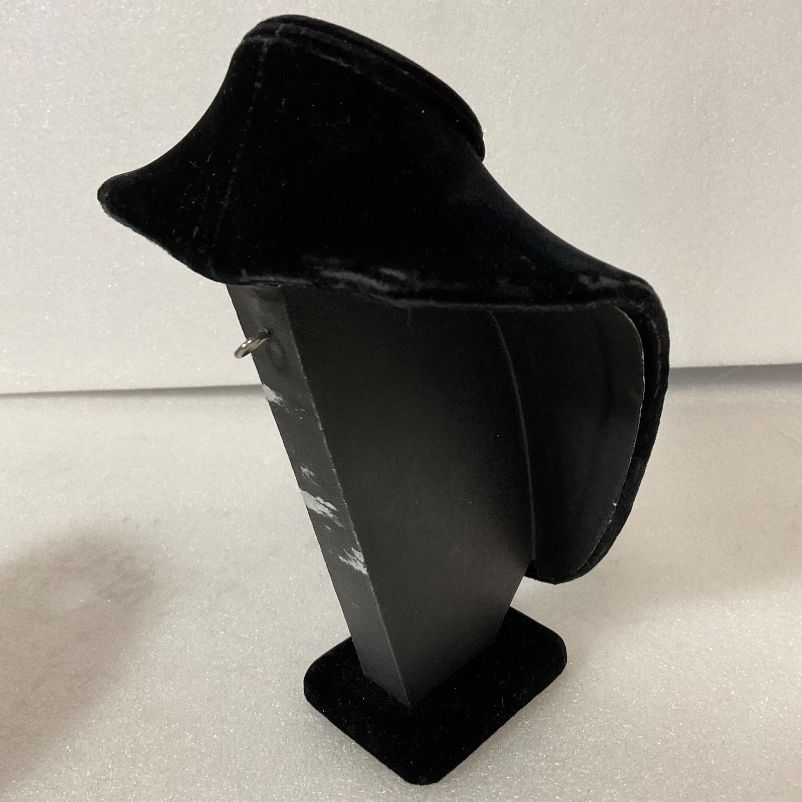 8in Black Velvet Jewelry Display Bust Stand for Necklaces 5in Wide 3in Deep - Image 5