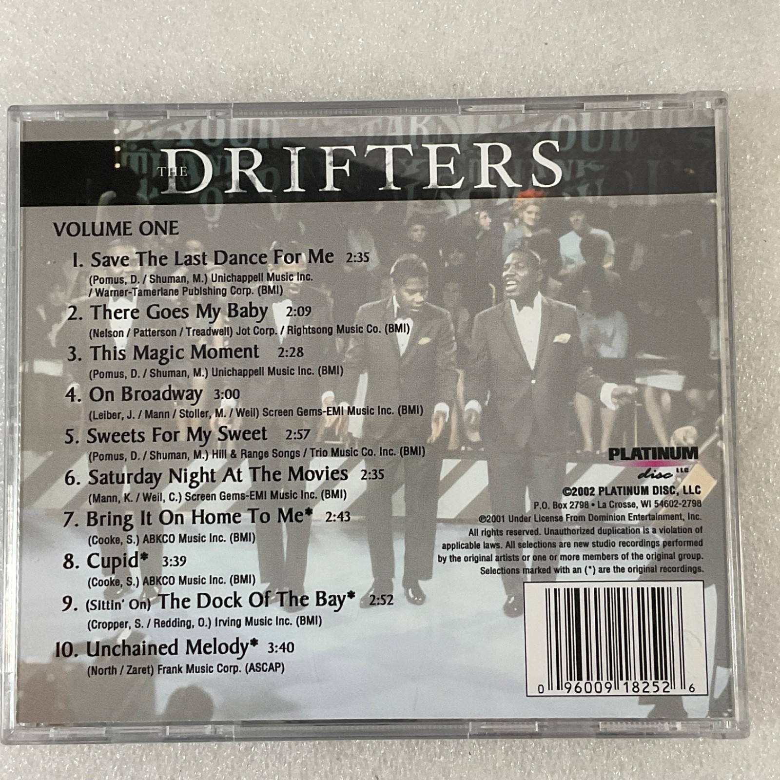 The Drifters Volume One CD Platinum Disc Soul R&B Classics - Image 2