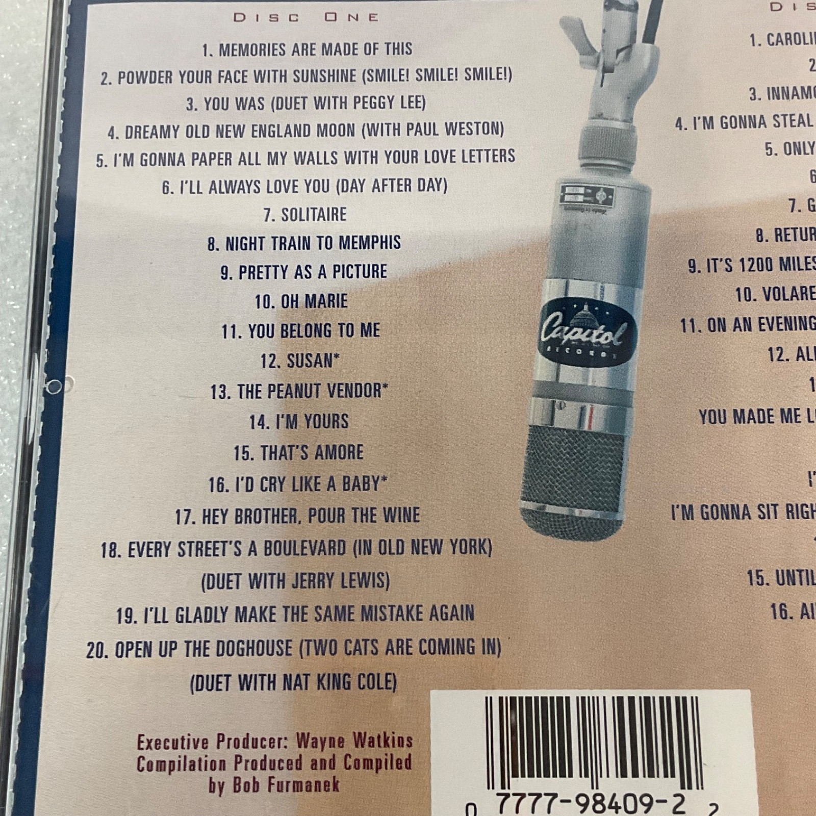 Dean Martin The Capitol Years 2CD Compilation Capitol Records - Image 9