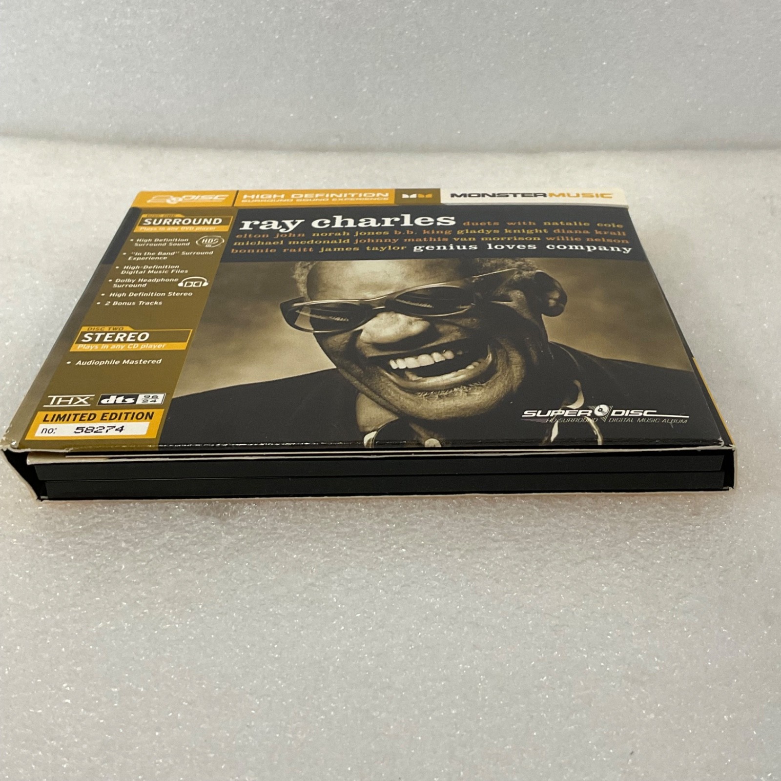 Ray Charles Genius Loves Company Limited Edition 2-Disc CD DVD Set - Image 4