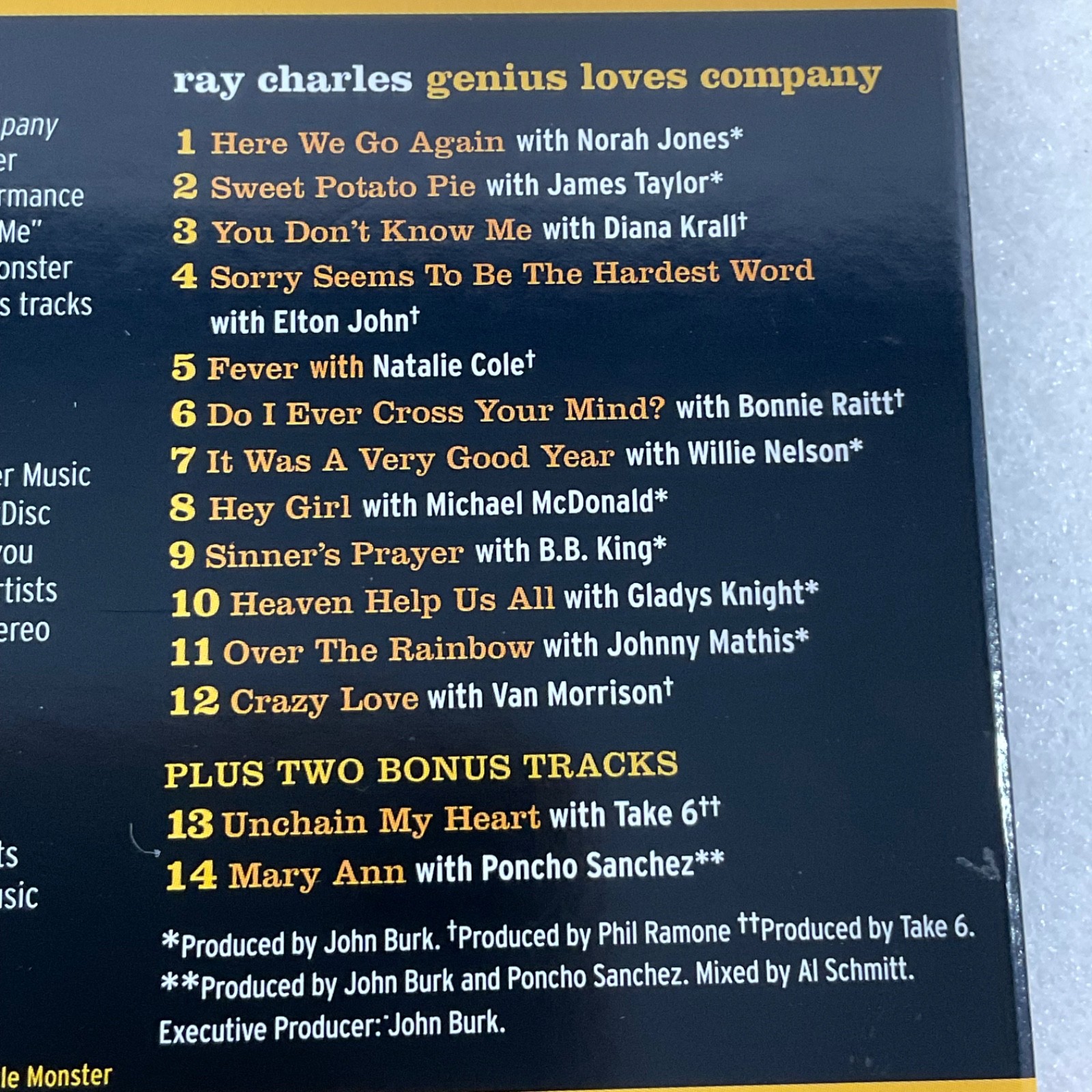 Ray Charles Genius Loves Company Limited Edition 2-Disc CD DVD Set - Image 10