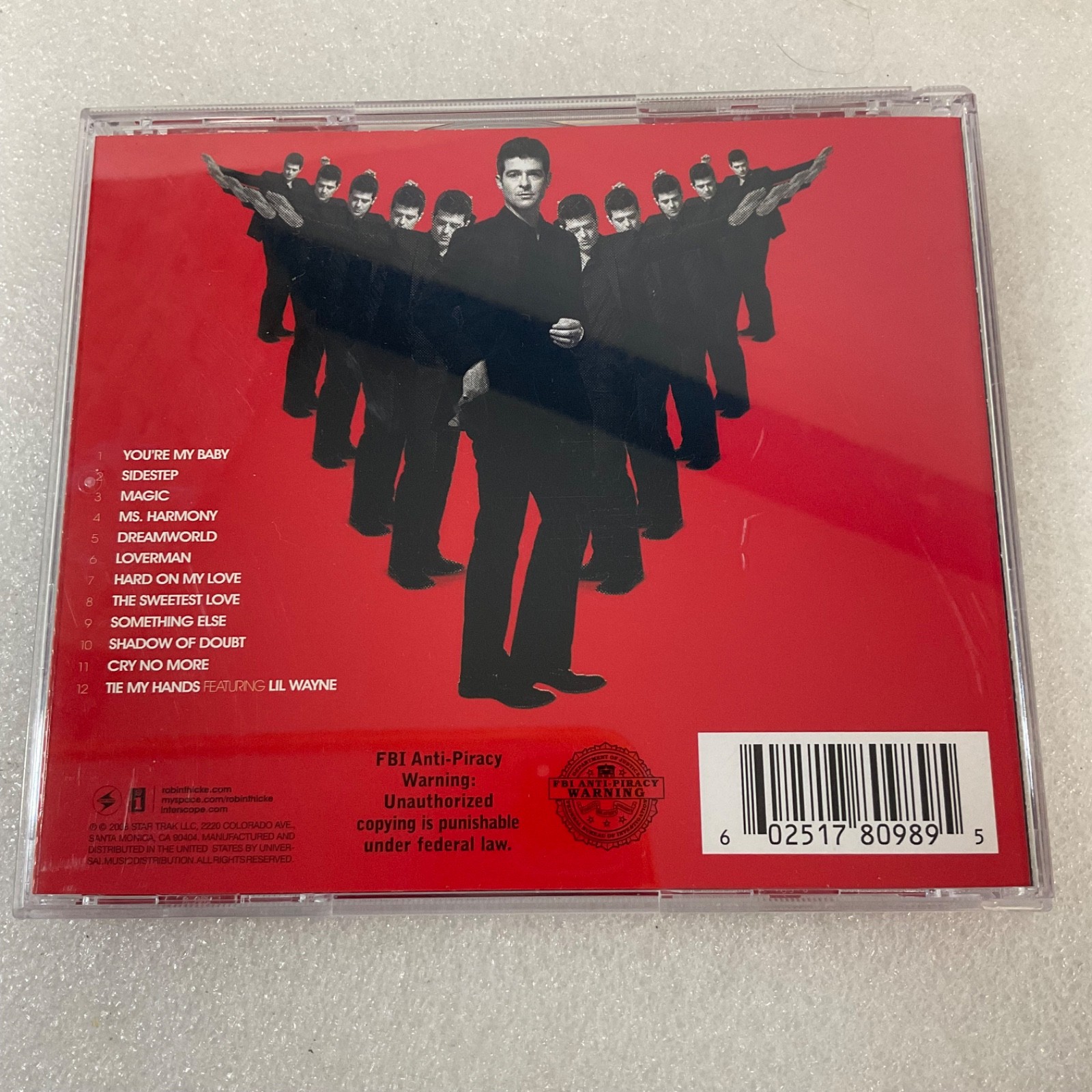 Robin Thicke Something Else CD 2008 R&B Soul Pop Album Interscope - Image 2