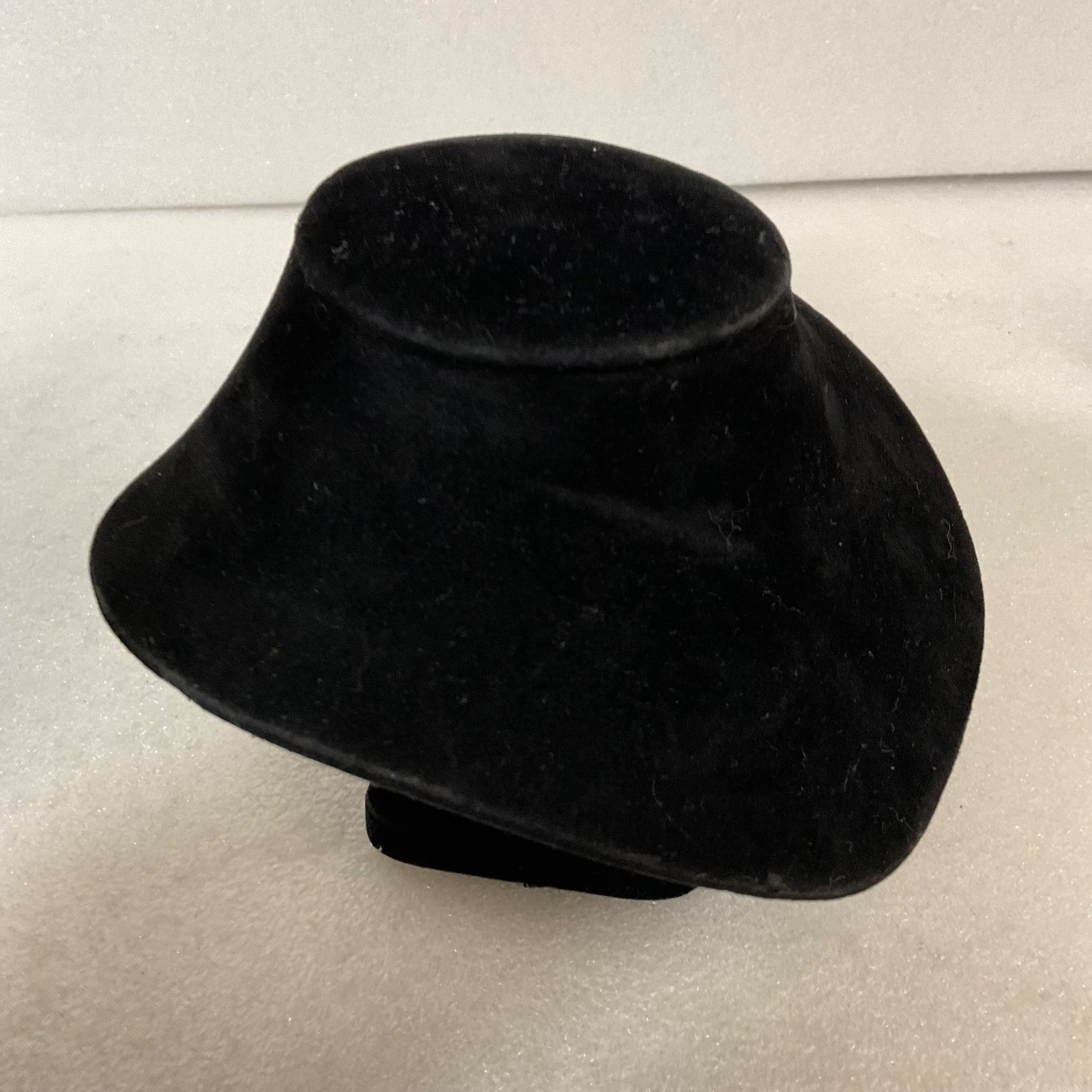 5in Black Velvet Necklace Display Bust Stand 6in Wide Jewelry Holder - Image 6