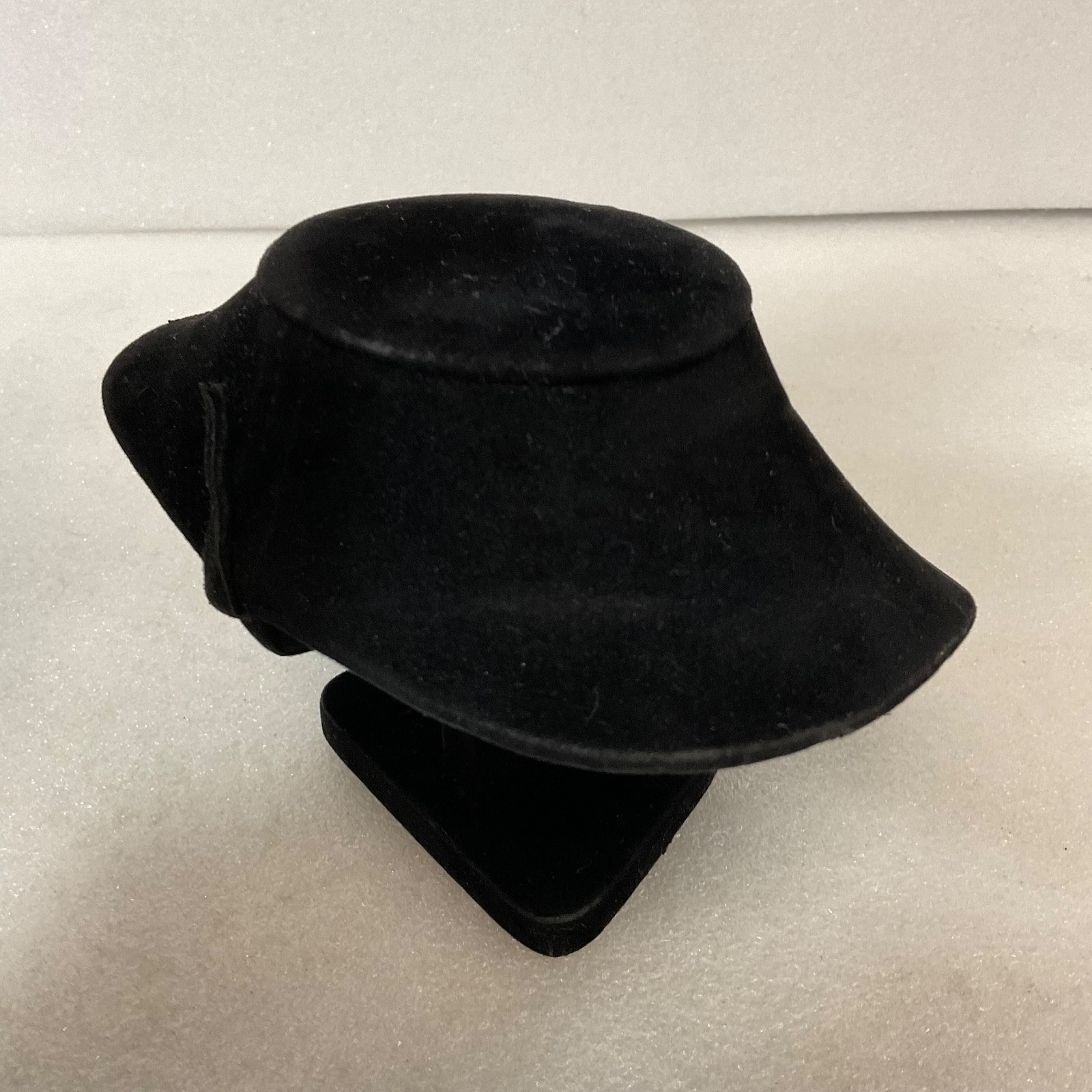 5in Black Velvet Necklace Display Bust Stand 6in Wide Jewelry Holder - Image 5
