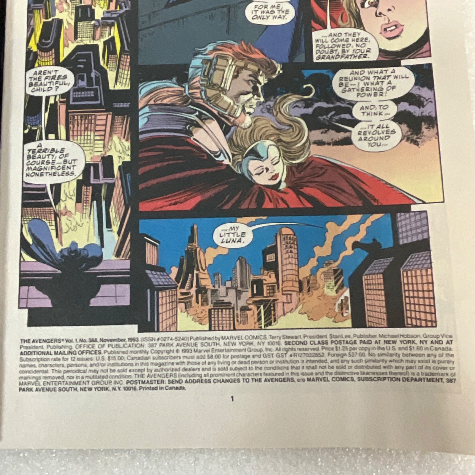 Avengers #368 Nov 1993 Bloodties Part 1 Reckoning Marvel - Image 13