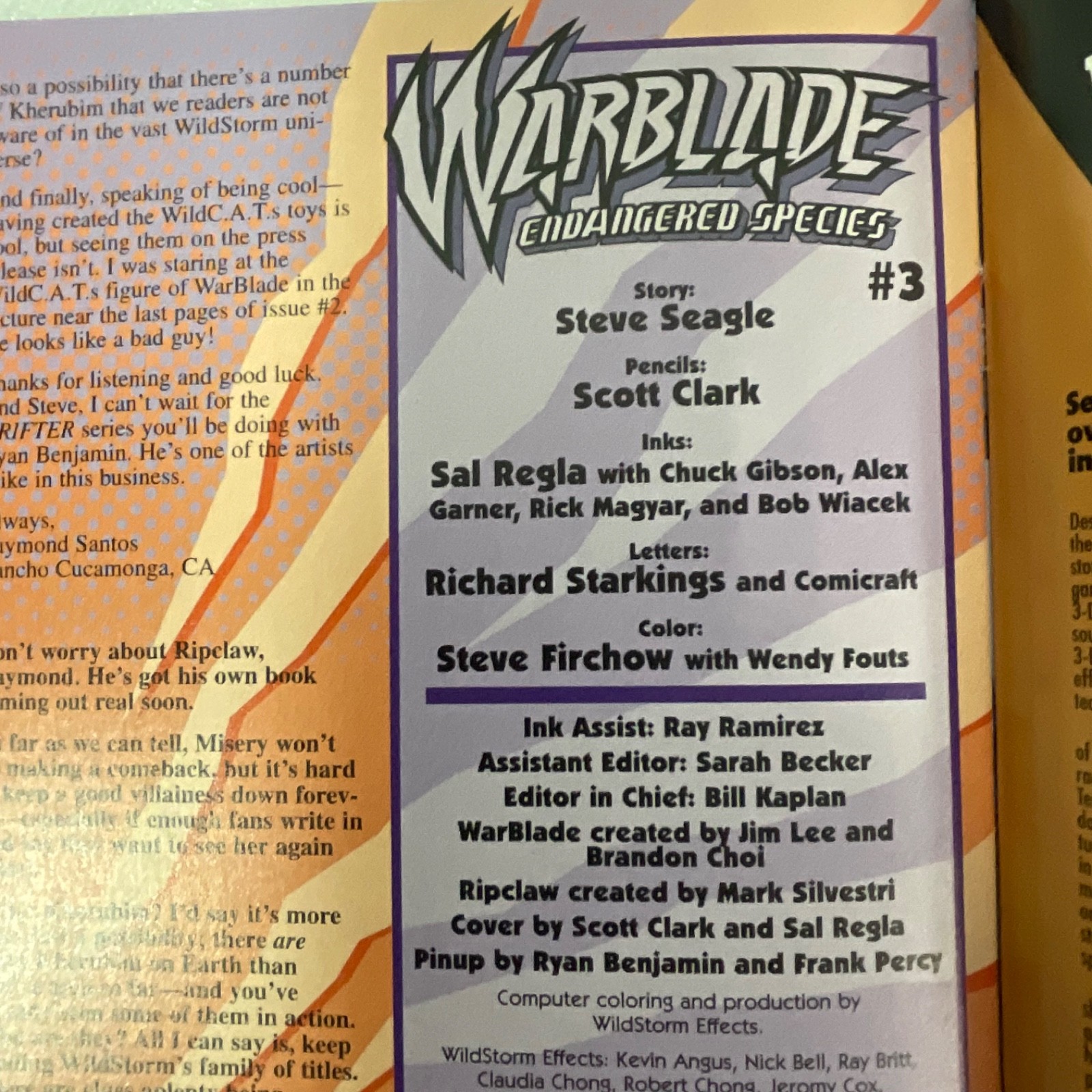 Warblade Endangered Species #3 Mar 1995 Image Comics - Image 20
