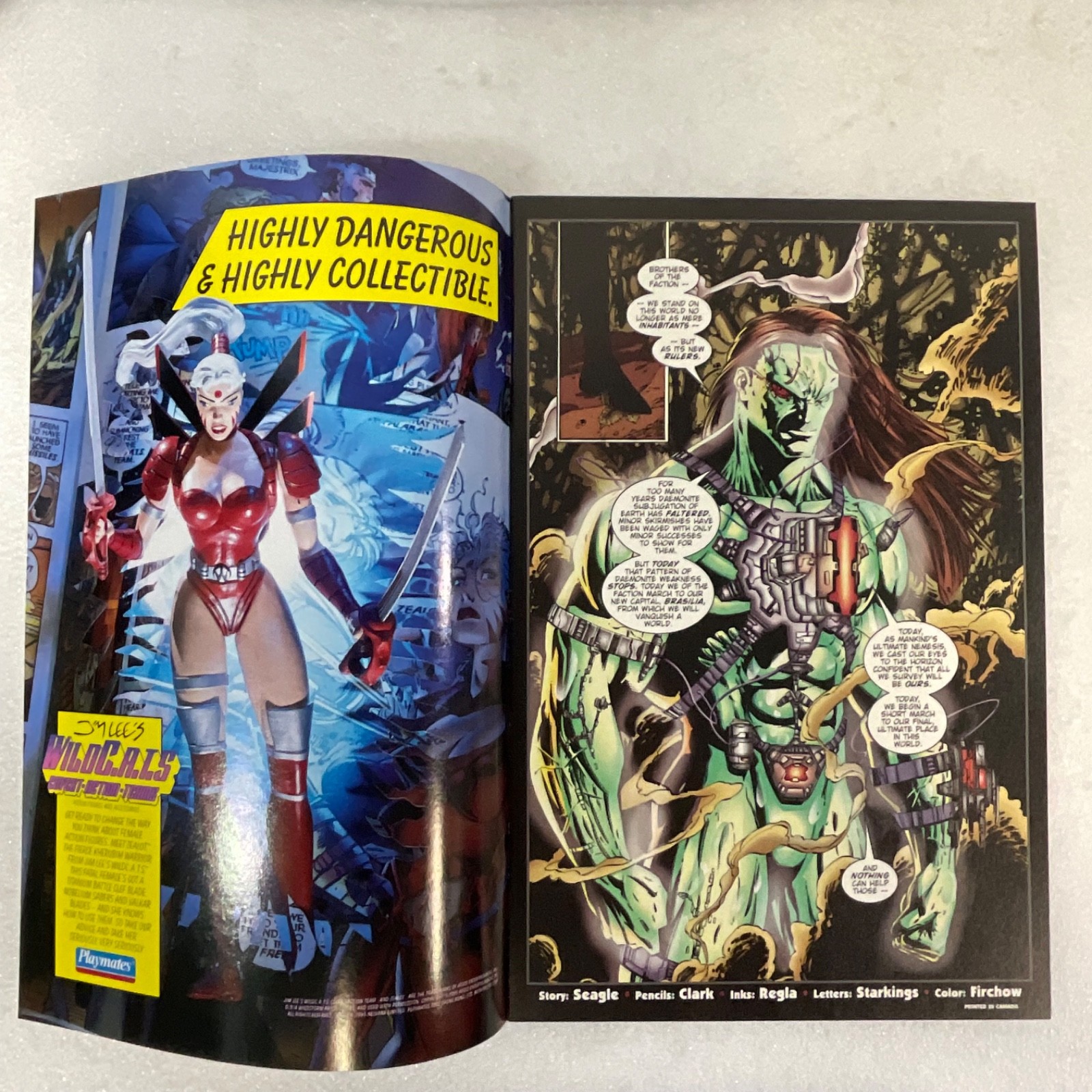 Warblade Endangered Species #3 1995 Image Comics Scott Clark Cover - Image 11