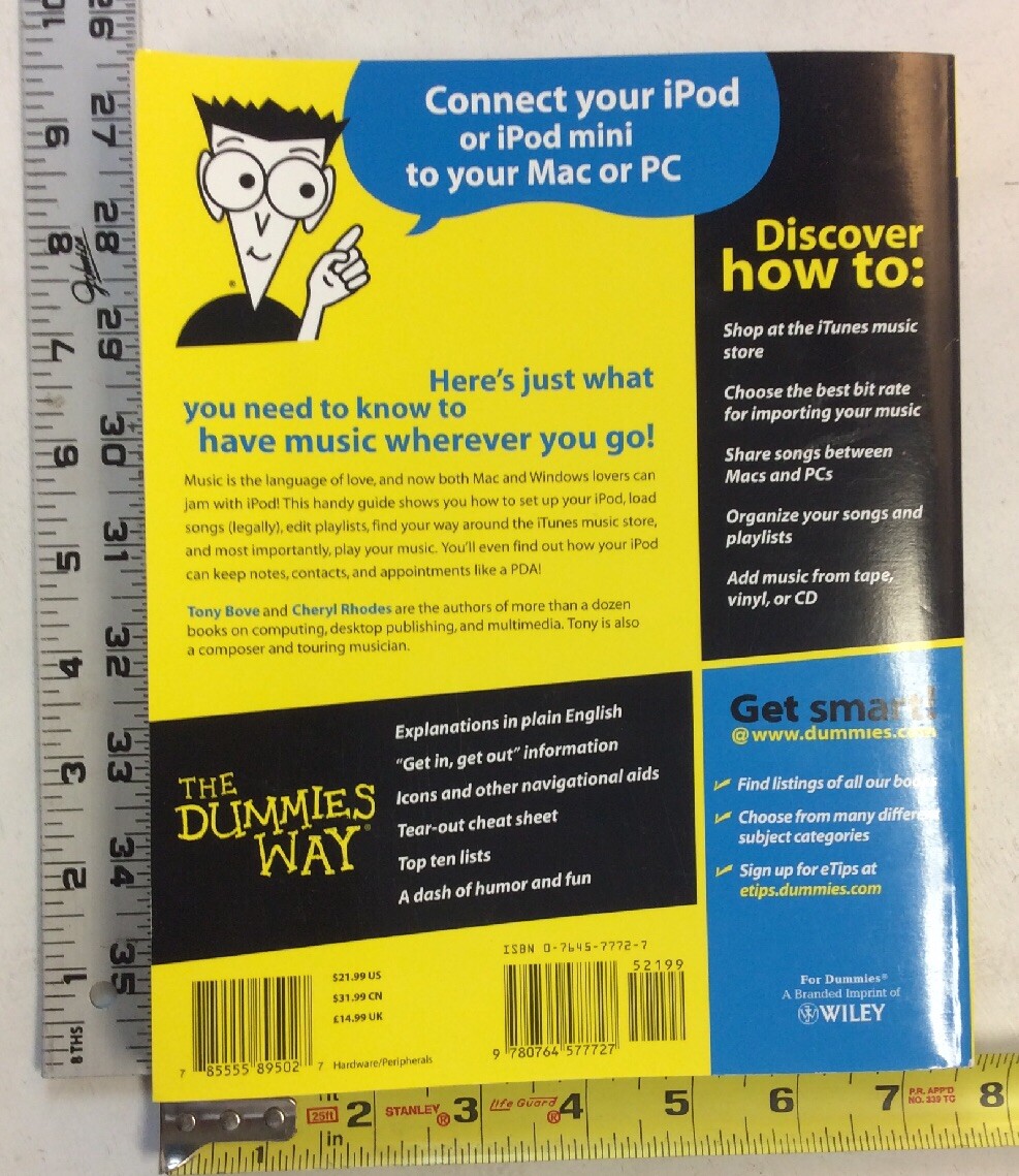 iPod & iTunes For Dummies 2nd Edition 2005 Paperback Bove Rhodes - Image 12