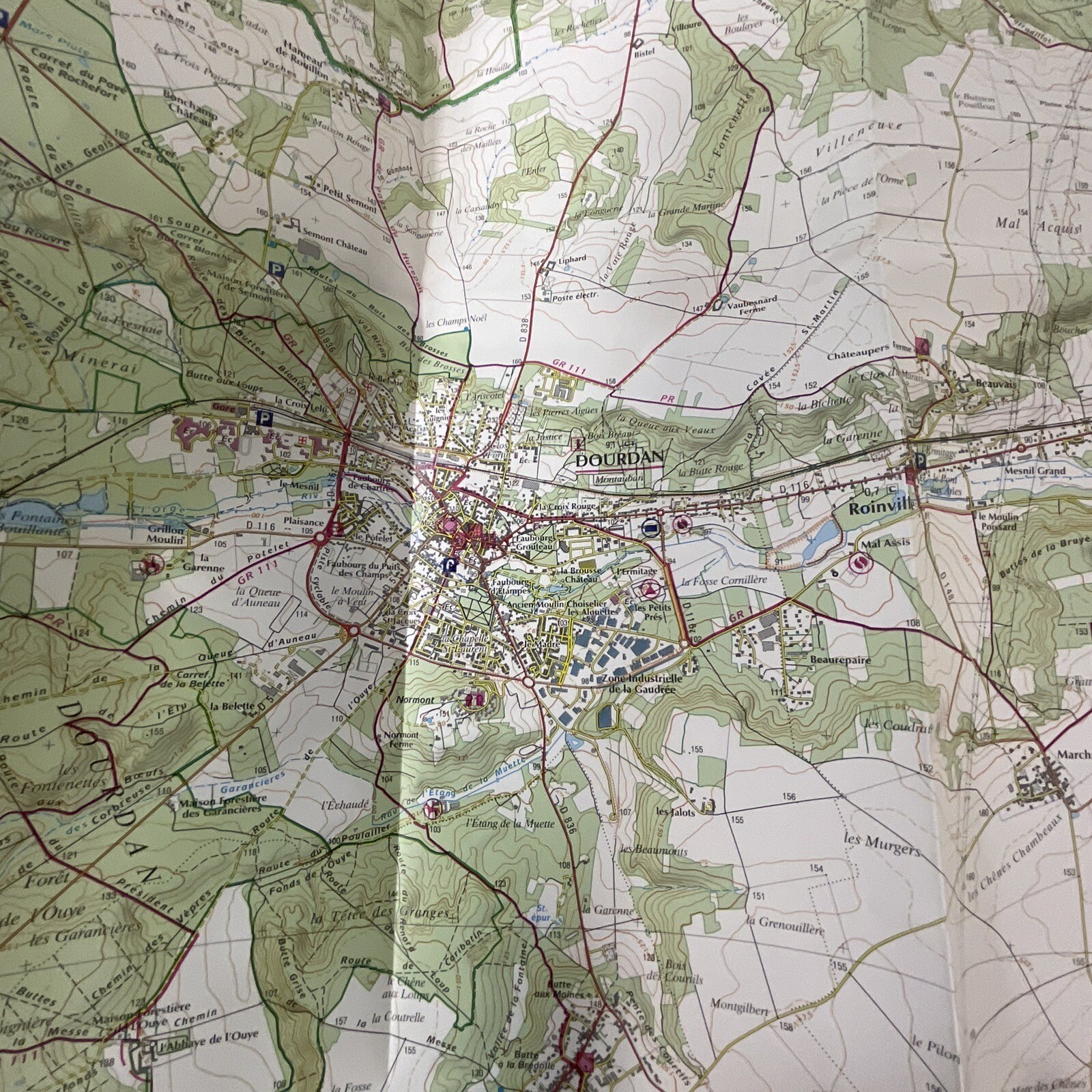 1997 IGN Top 25 Étampes Dourdan France Road Map 2216ET 3615 - Image 5