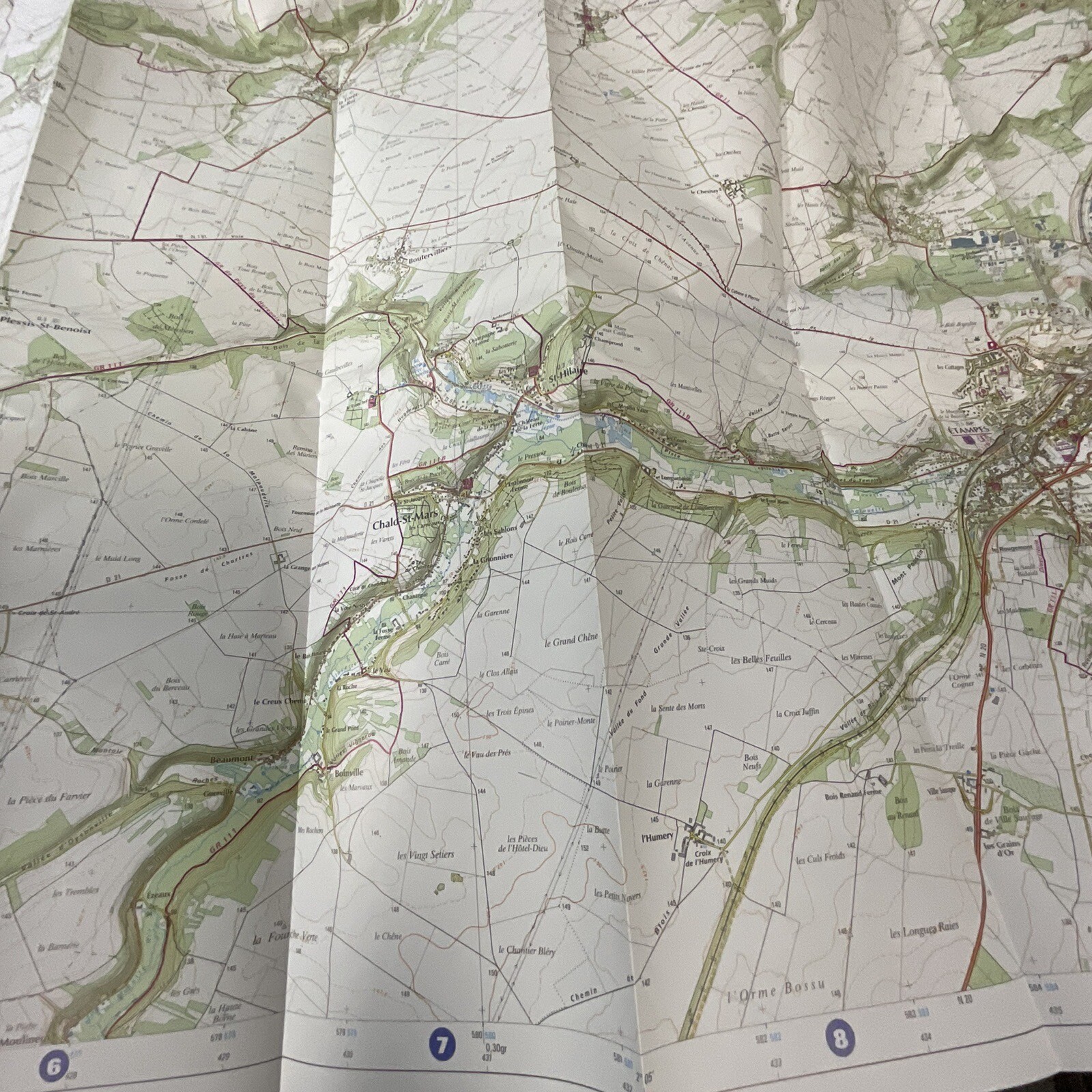 1997 IGN Top 25 Étampes Dourdan France Road Map 2216ET 3615 - Image 17
