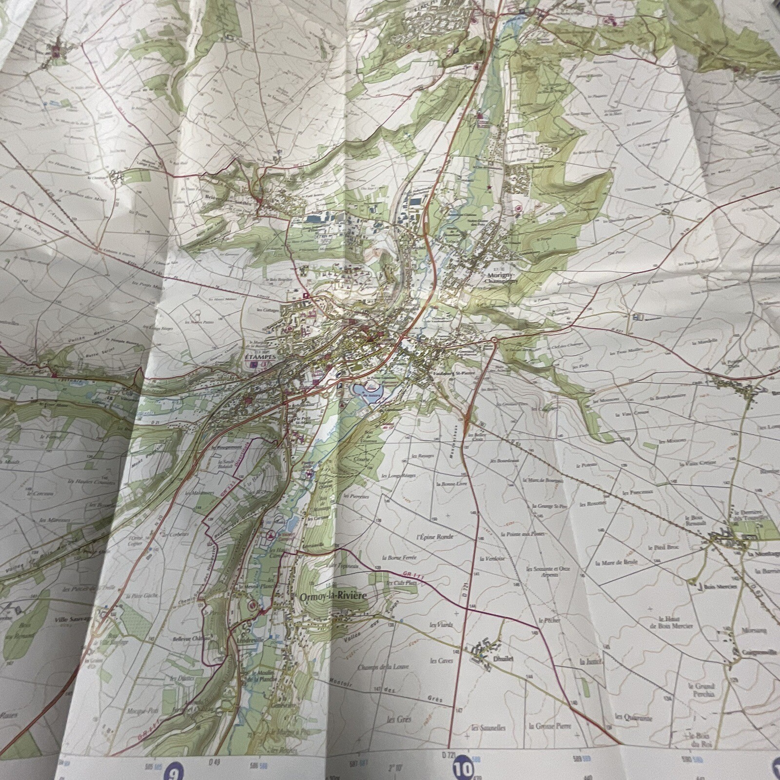1997 IGN Top 25 Étampes Dourdan France Road Map 2216ET 3615 - Image 18