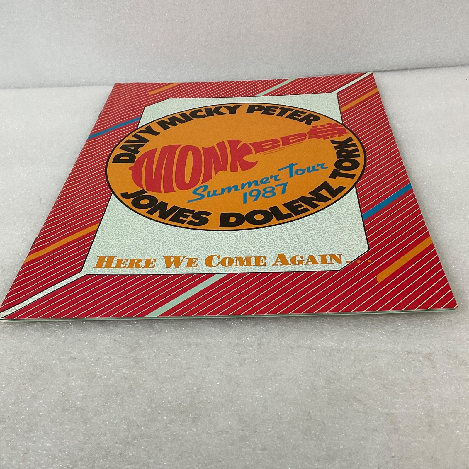 The Monkees 1987 Summer Tour Concert Program 13in “Here We Come Again” - Image 4