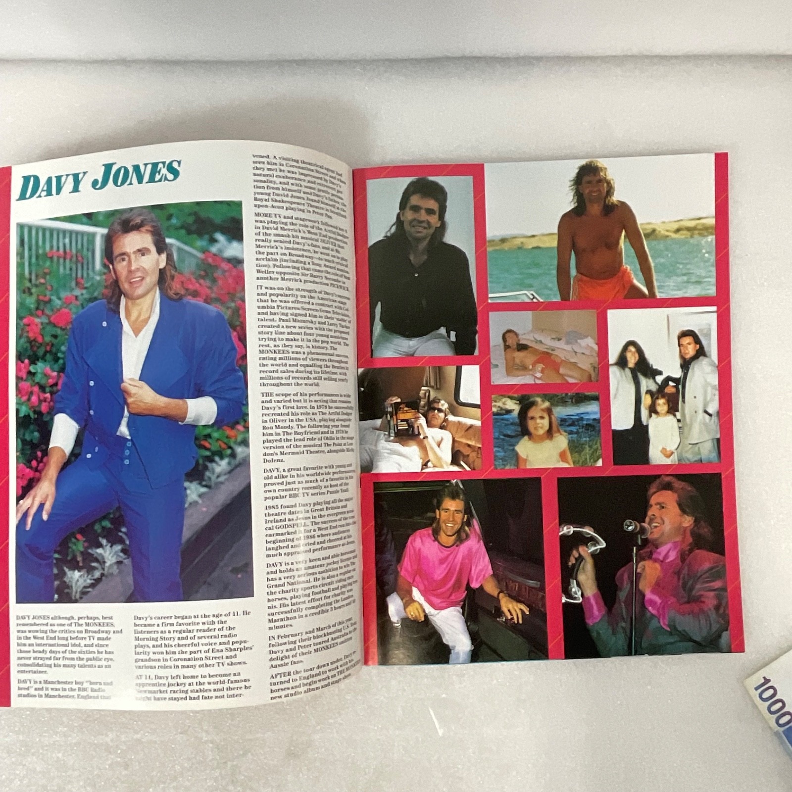 The Monkees 1987 Summer Tour Concert Program 13in “Here We Come Again” - Image 11