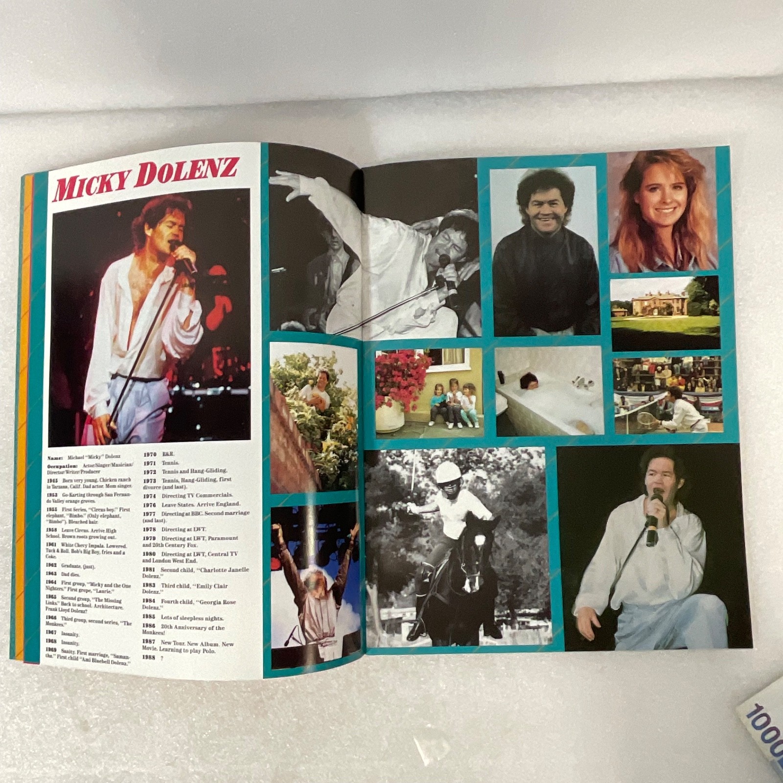 The Monkees 1987 Summer Tour Concert Program 13in “Here We Come Again” - Image 12
