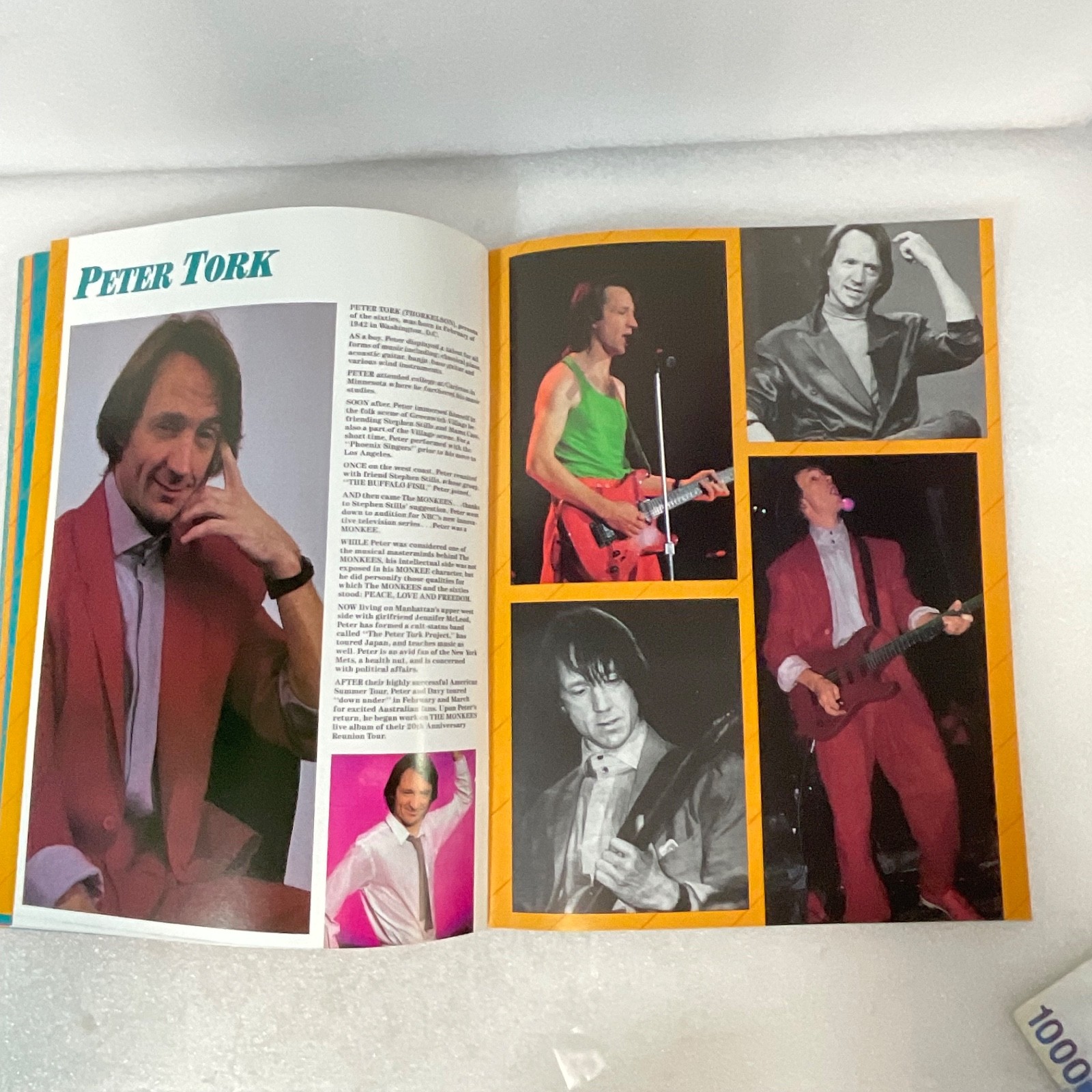 The Monkees 1987 Summer Tour Concert Program 13in “Here We Come Again” - Image 14