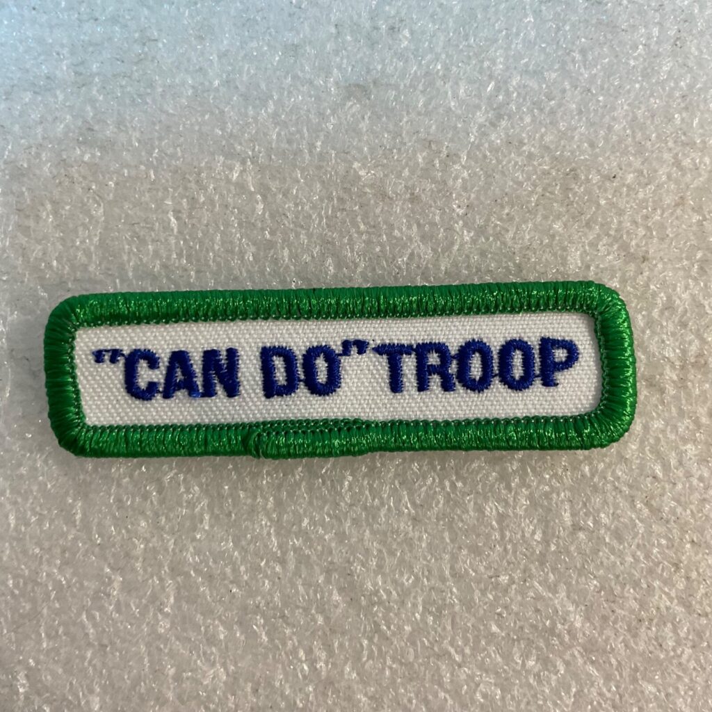 "Can Do" Troop Rectangle Patch 2.5"x0.5" GnuFashion - Image 1