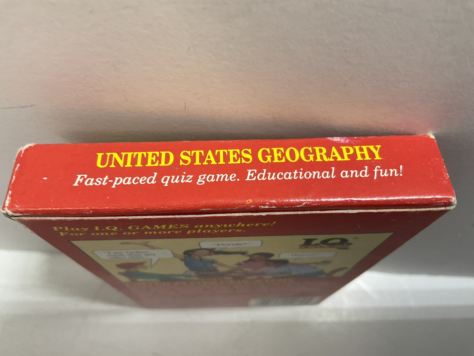 Vintage 1991 I.Q GamesUnited States Geography Flash Card Quiz Game Educational - Image 5