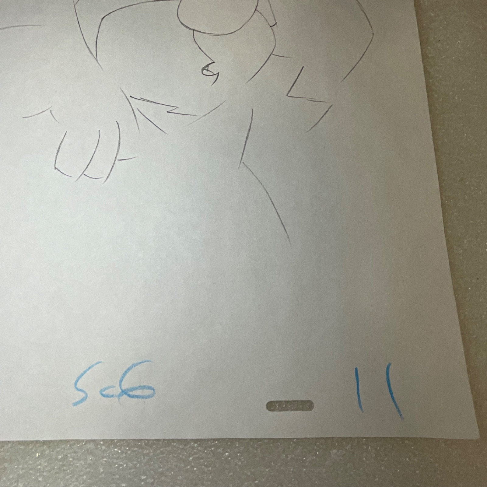 Animation Production Pencil Sketch Cartoon Caveman Character 12 in x 10 in - Image 5