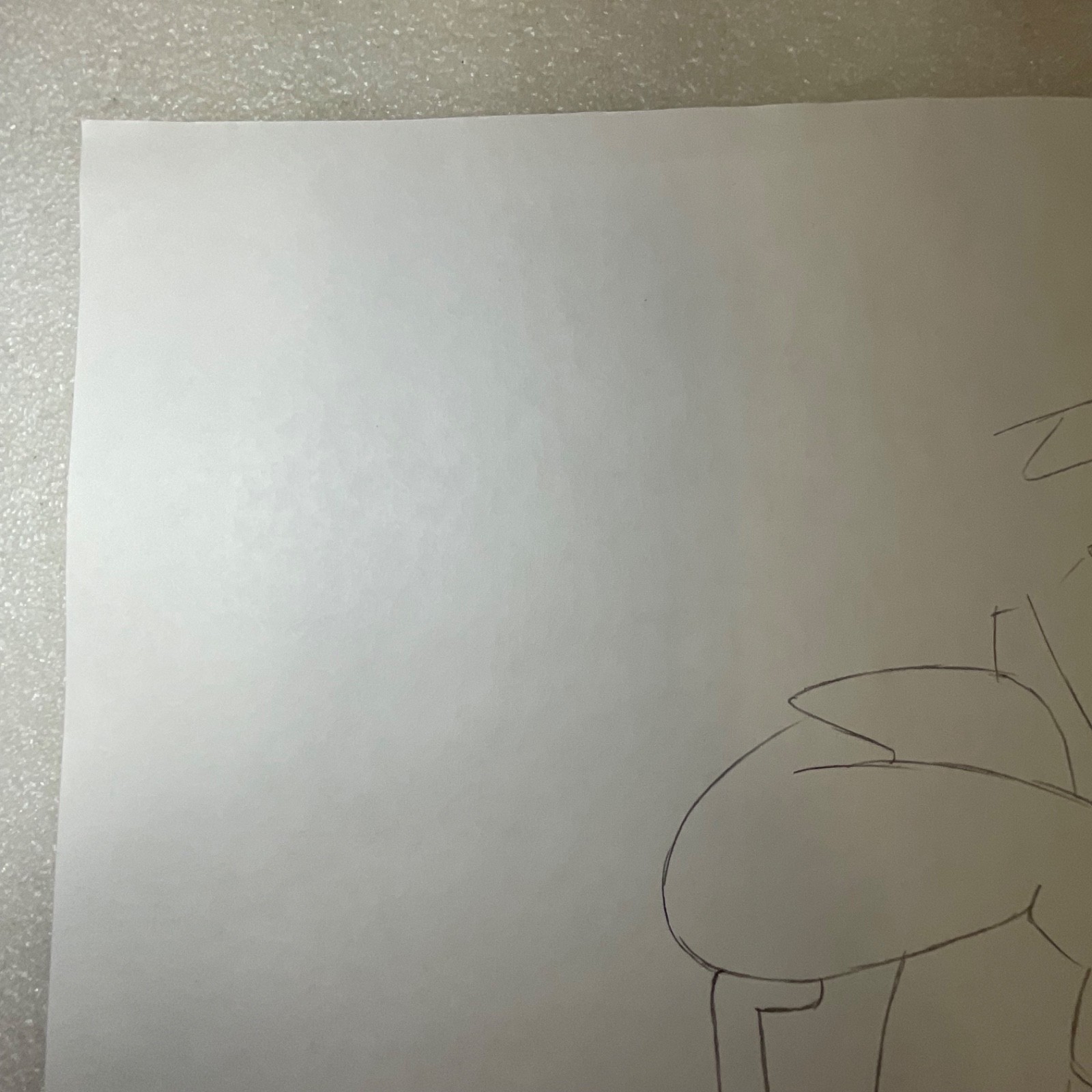 Caveman Animation Production Sketch Pencil Drawing 12 in x 10 in - Image 6