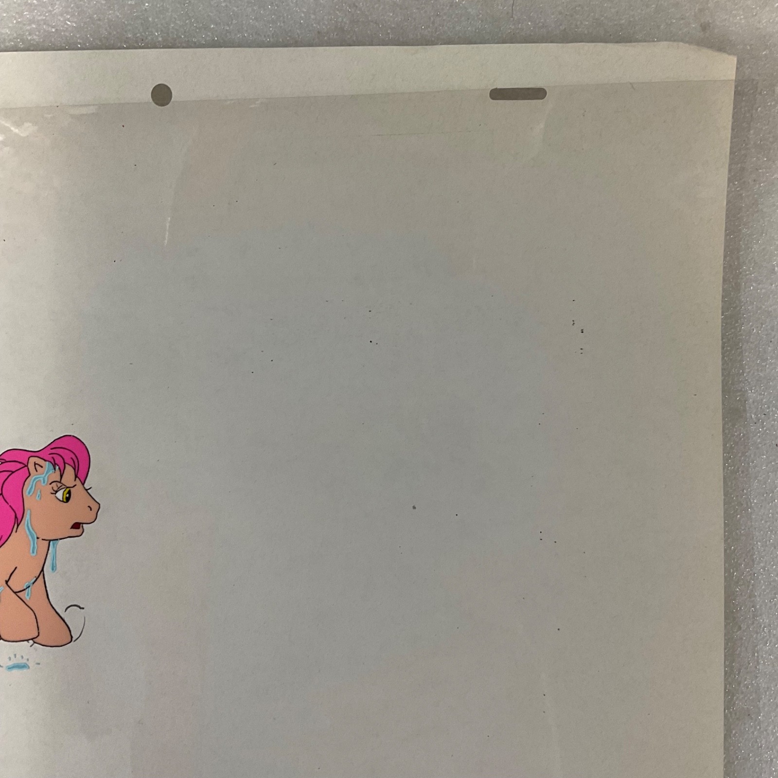 Vintage 80s Pony Animation Production Cel 12 in x 10 in Hand Painted - Image 8