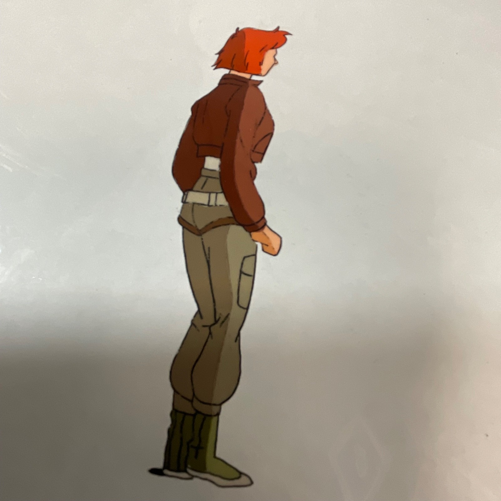 Animation Production Cel Art Red Coat Character Scene 12 in x 10 in - Image 4