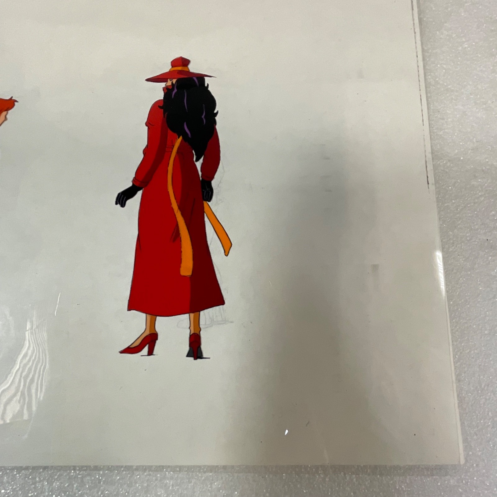 Animation Production Cel Art Red Coat Character Scene 12 in x 10 in - Image 6