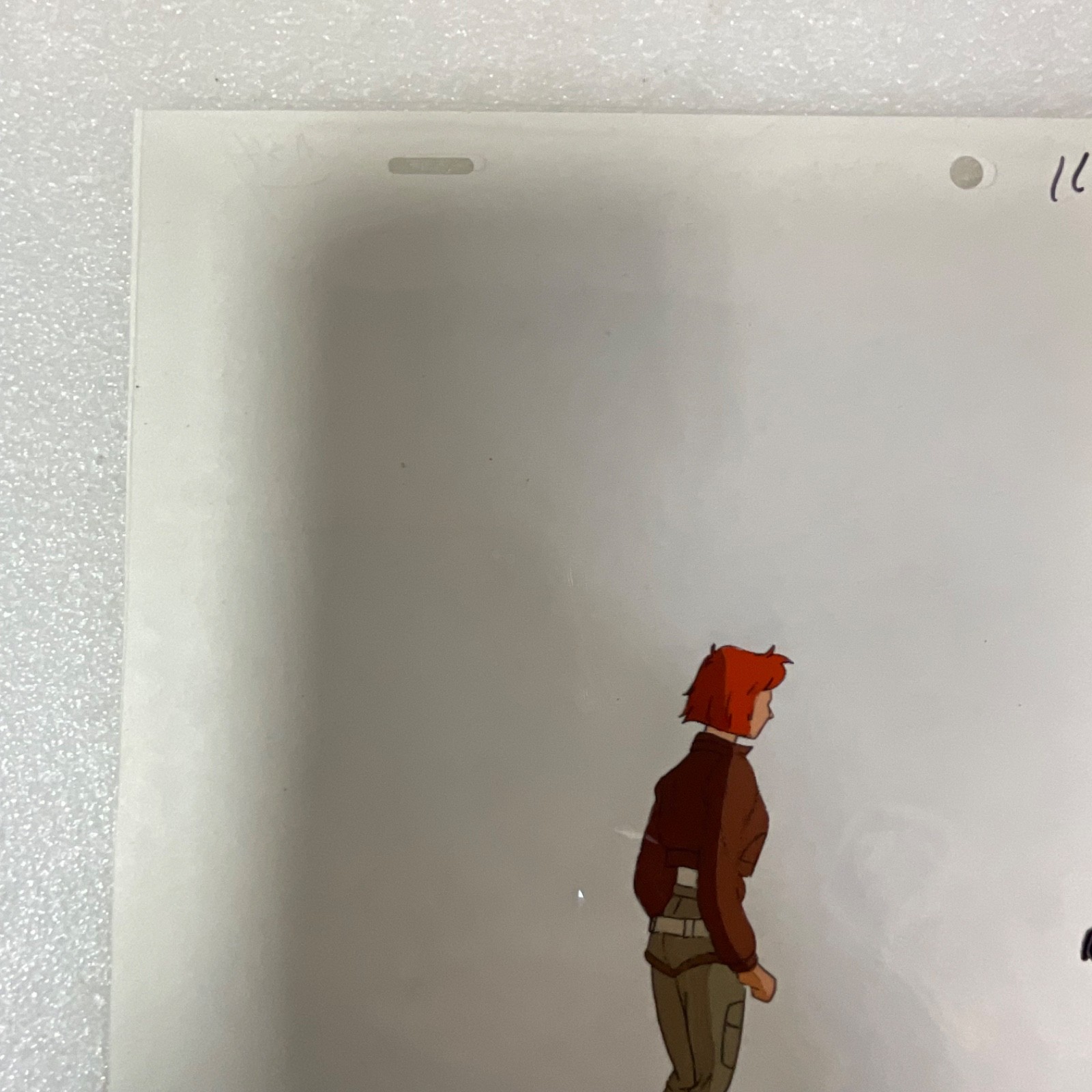 Animation Production Cel Art Red Coat Character Scene 12 in x 10 in - Image 9