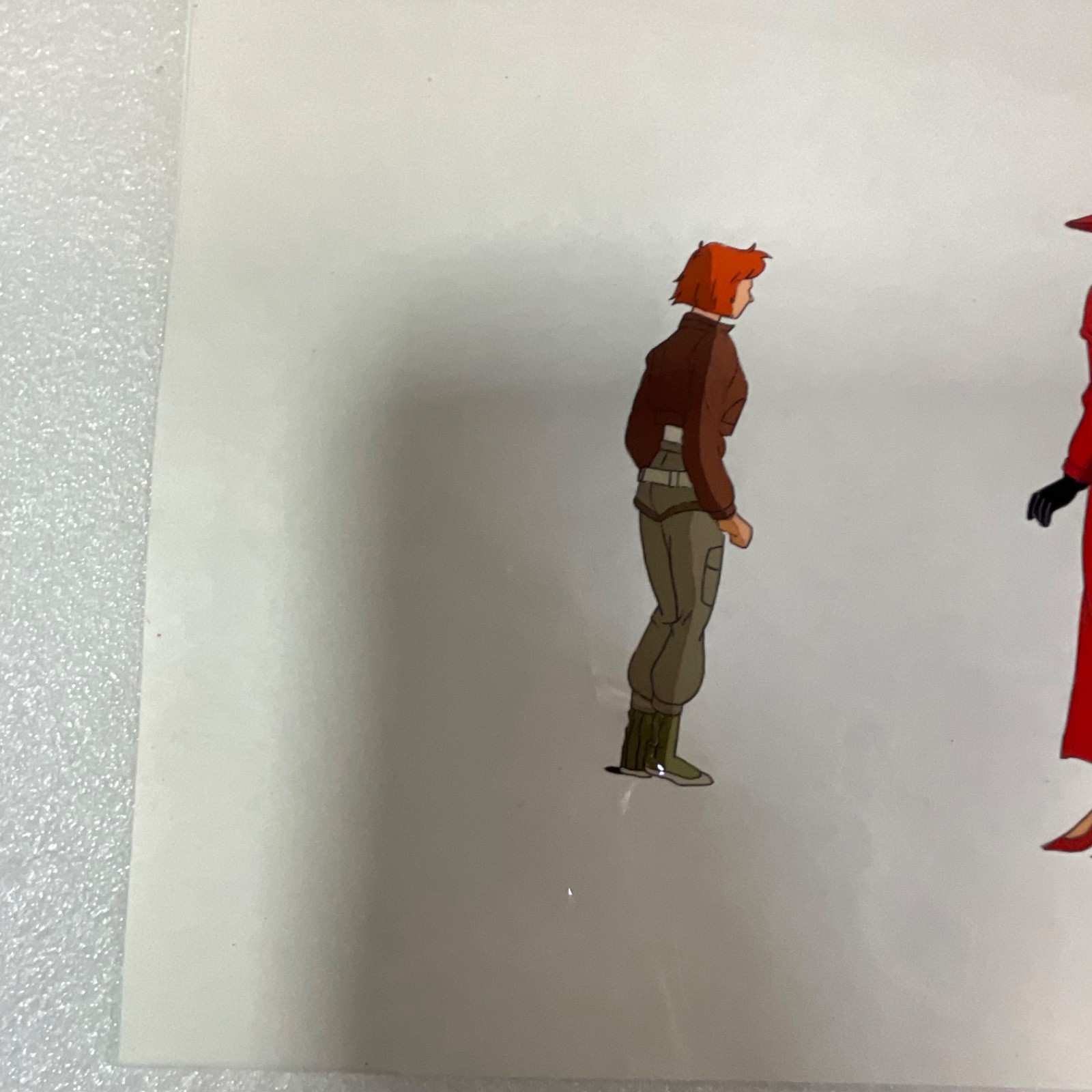 Animation Production Cel Art Red Coat Character Scene 12 in x 10 in - Image 8