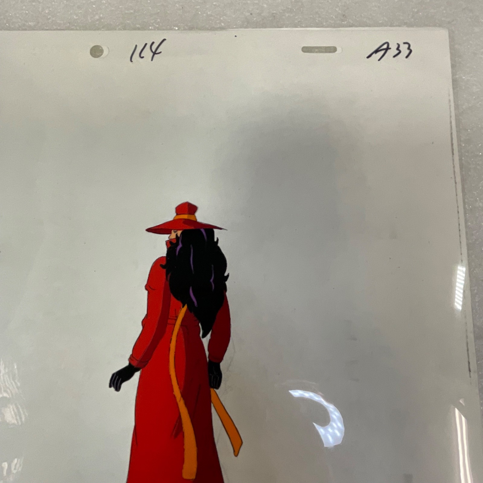 Animation Production Cel Art Red Coat Character Scene 12 in x 10 in - Image 5