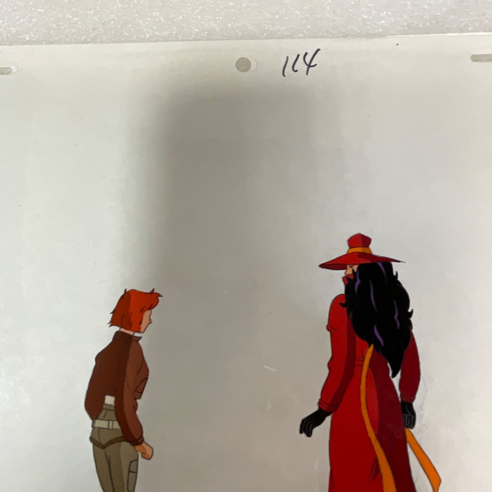 Animation Production Cel Art Red Coat Character Scene 12 in x 10 in - Image 10