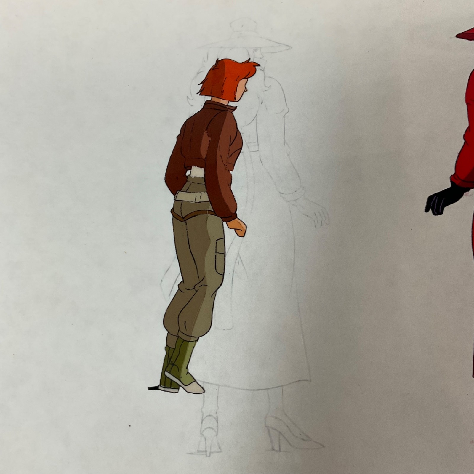 Original Animation Production Cel Two Character Scene Acetate 12 in x 10 in - Image 4