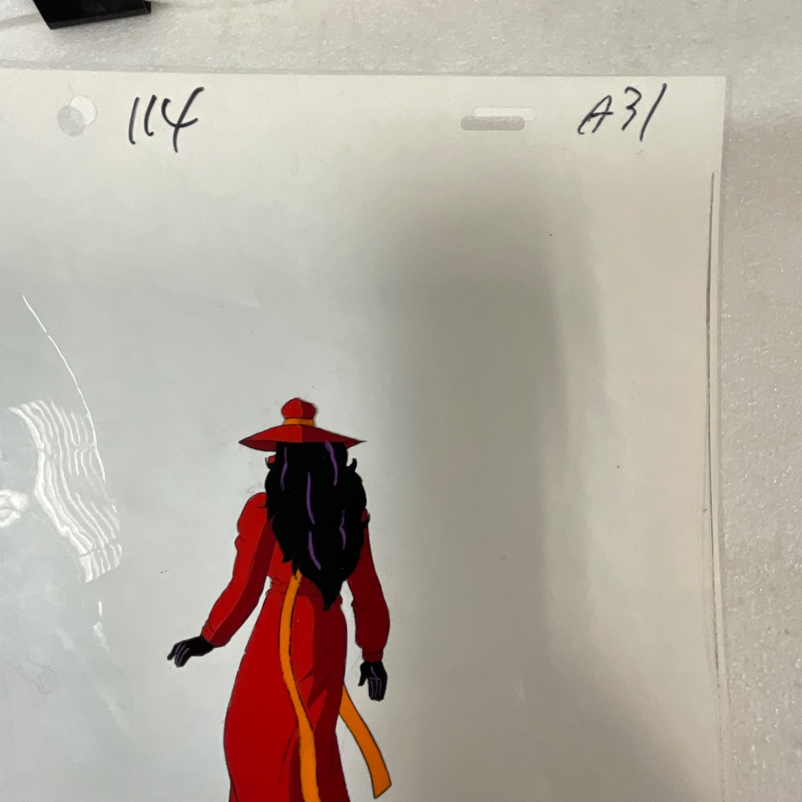 Original Animation Production Cel with Pencil Underdrawing Two Figures 12 in x 1 - Image 6