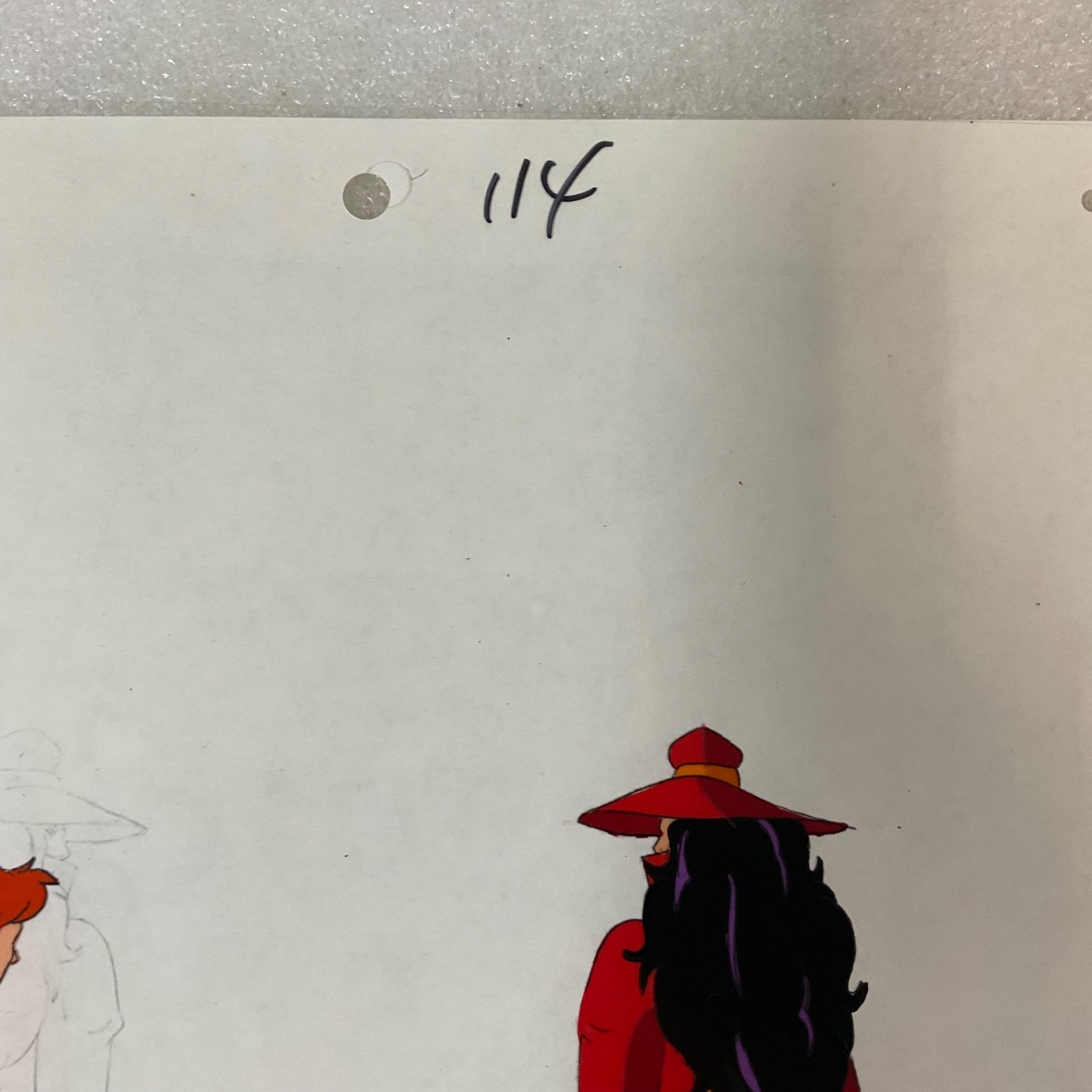 Original Animation Production Cel Two Character Scene Acetate 12 in x 10 in - Image 6