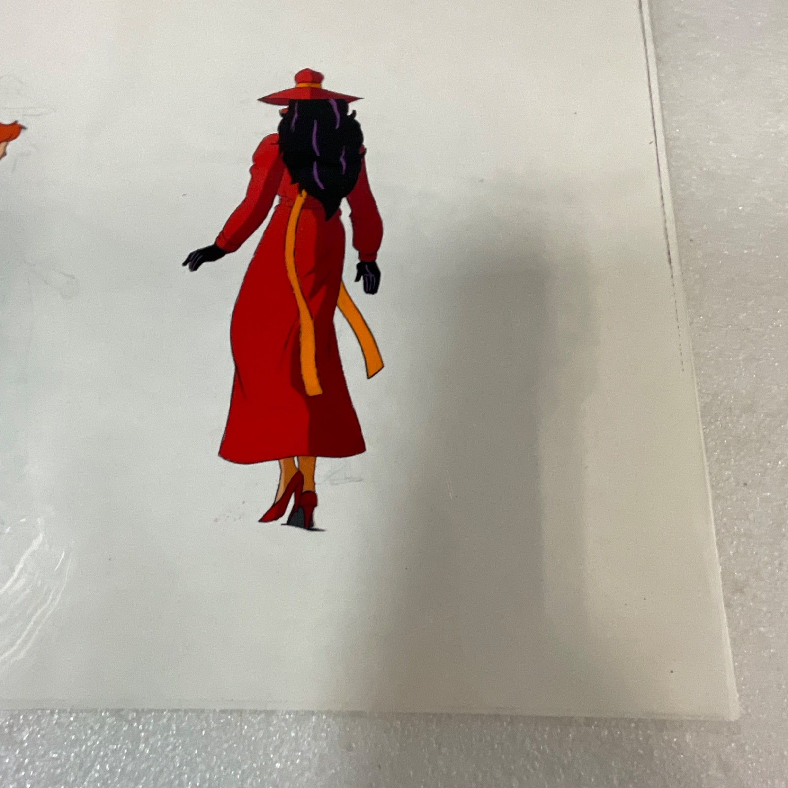Original Animation Production Cel with Pencil Underdrawing Two Figures 12 in x 1 - Image 7