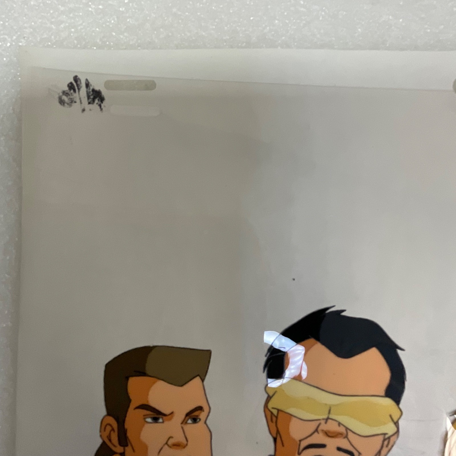 Animated Production Art Cel with Pencil Sketches 12 in x 10 in - Image 3