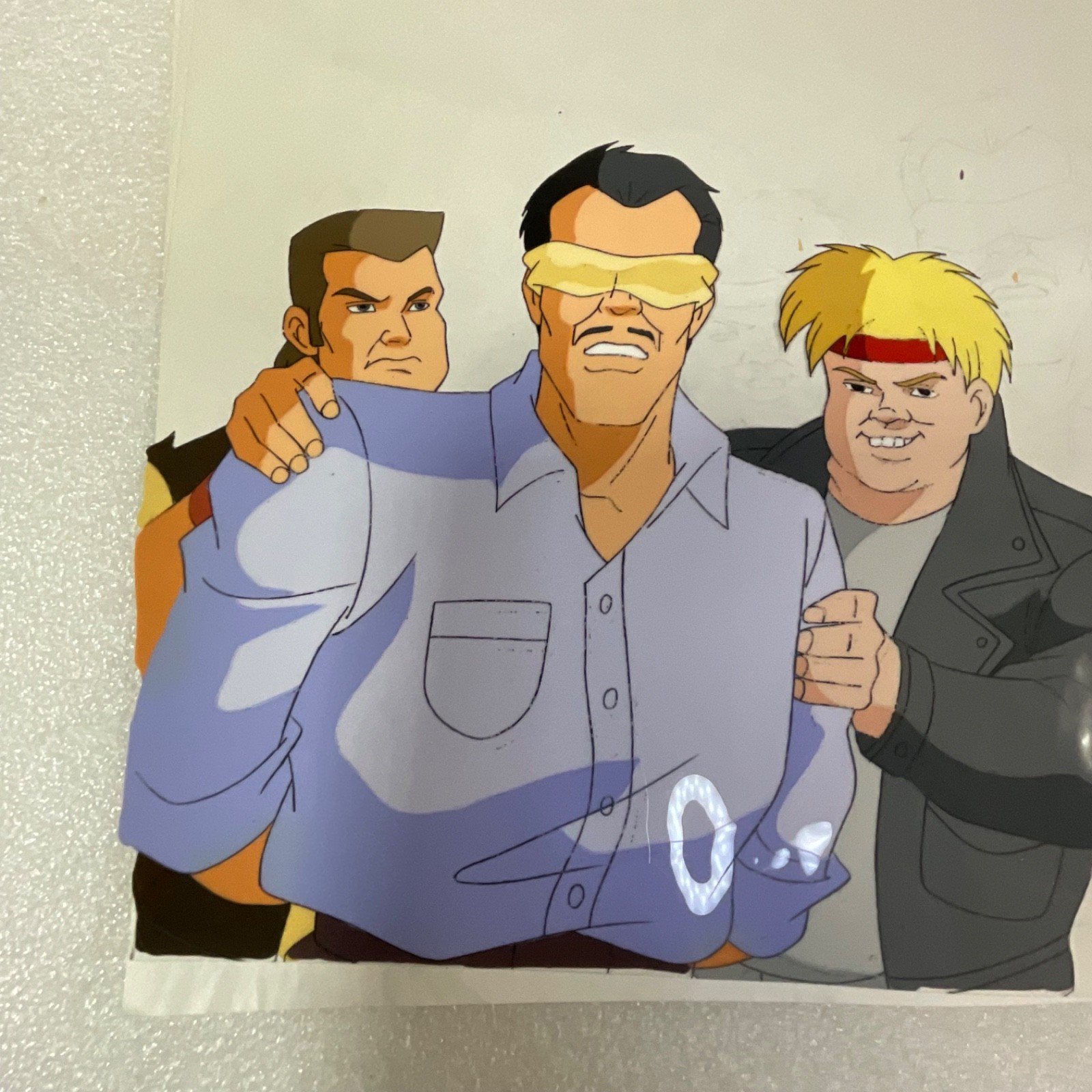 Animated Production Art Cel with Pencil Sketches 12 in x 10 in - Image 6