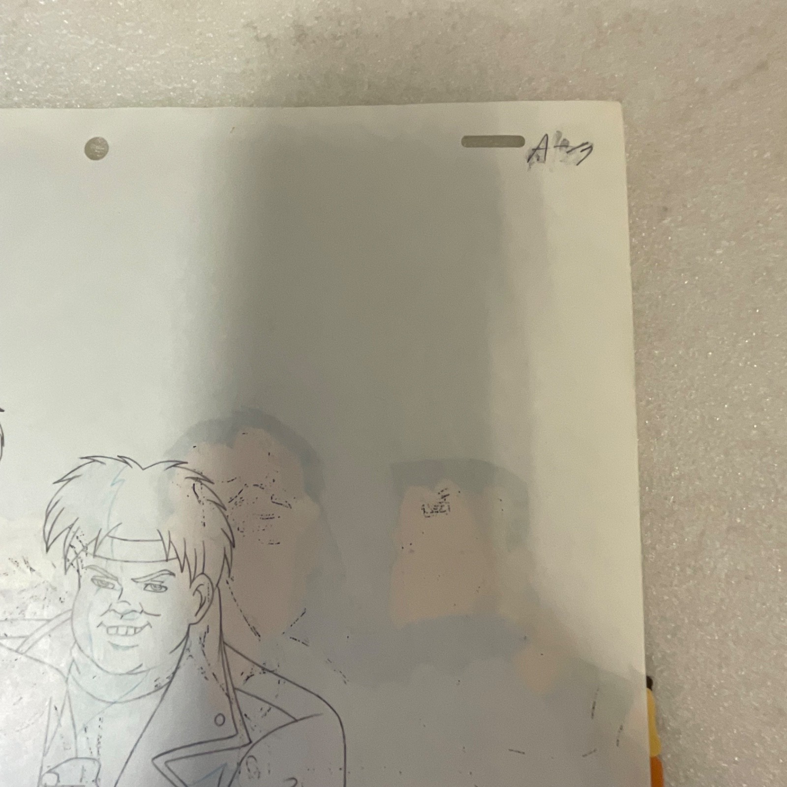 Animated Production Art Cel with Pencil Sketches 12 in x 10 in - Image 9