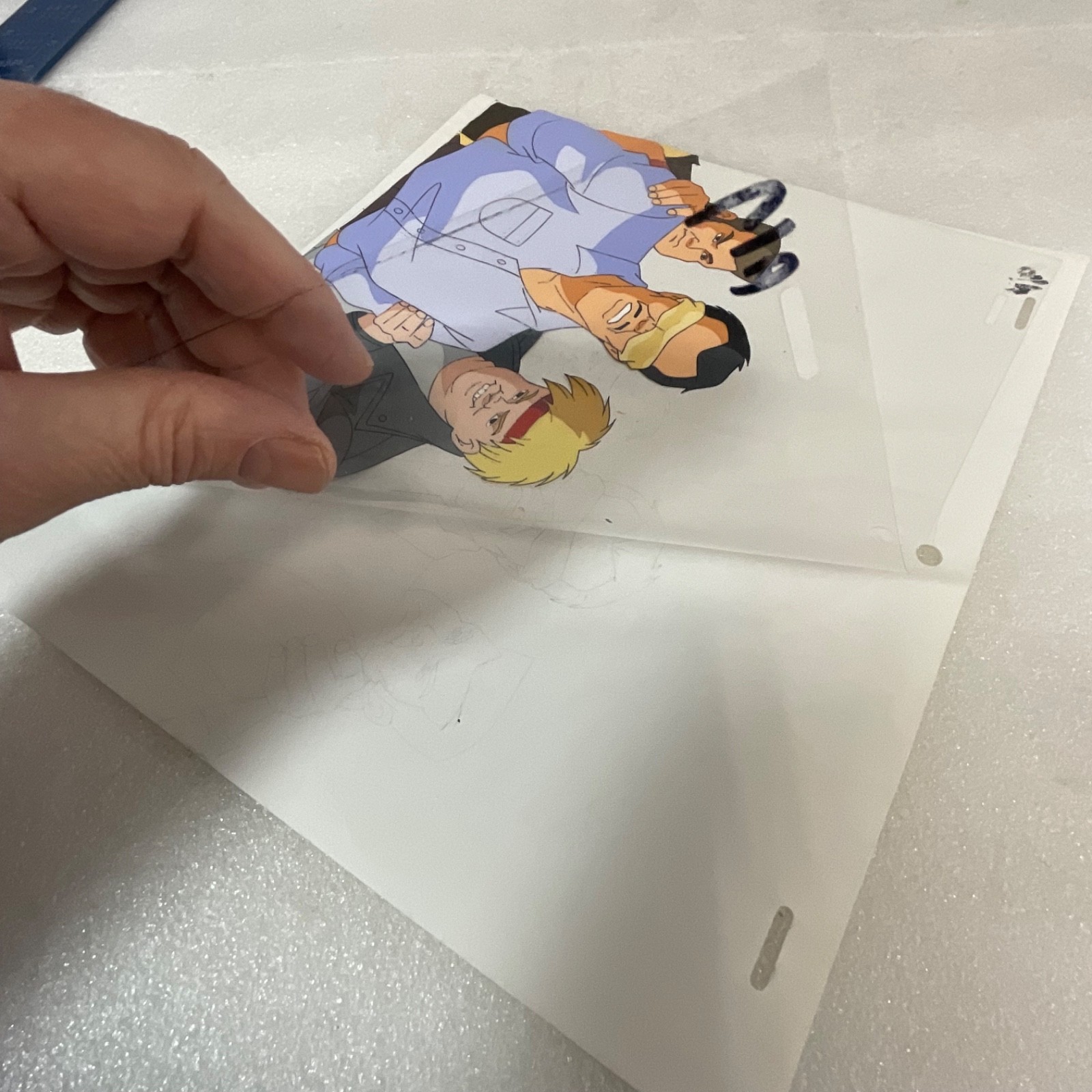 Animated Production Art Cel with Pencil Sketches 12 in x 10 in - Image 13