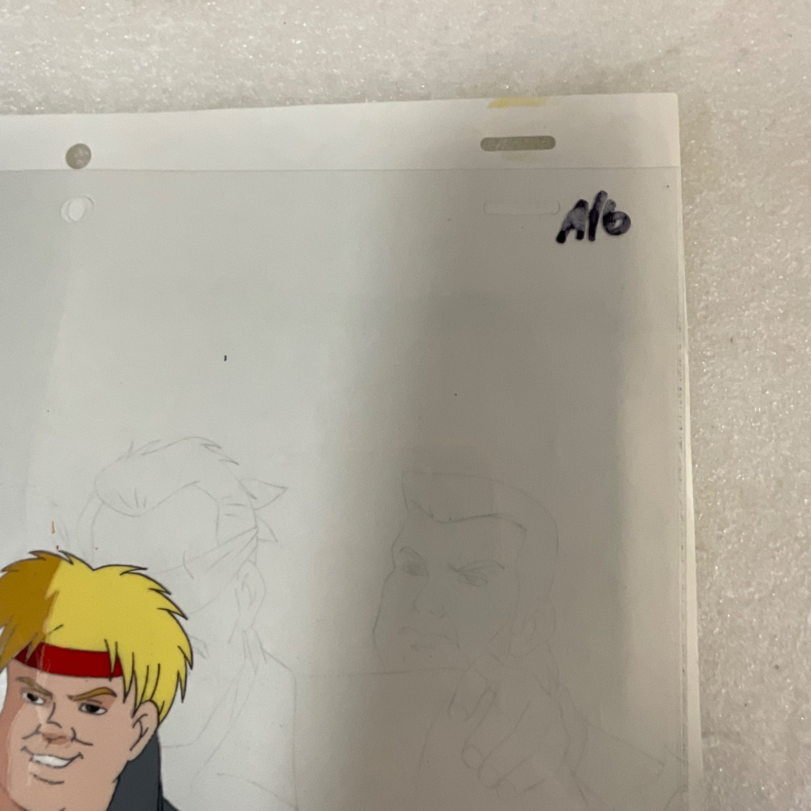 Animated Production Art Cel with Pencil Sketch Backing 12 in x 10 in - Image 3