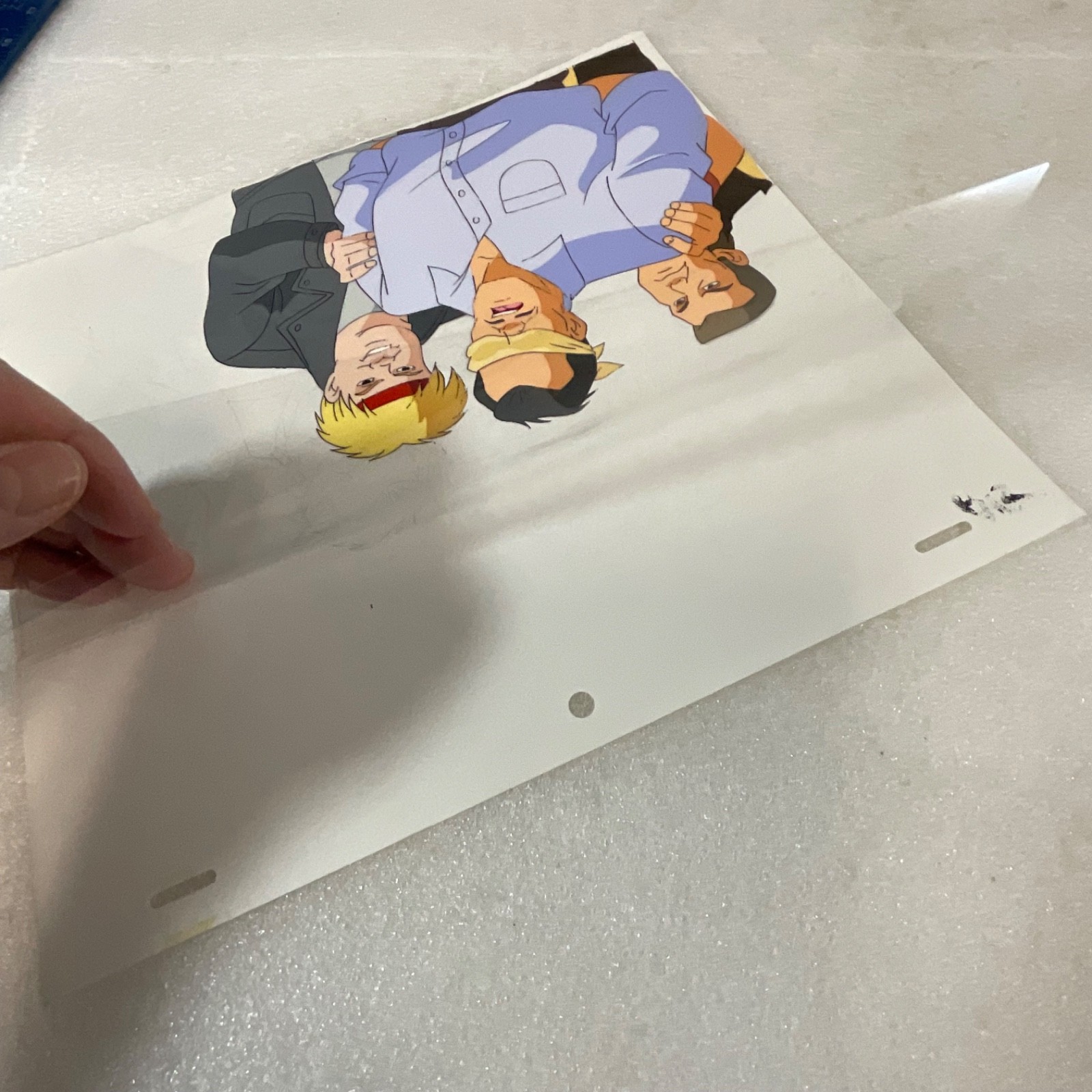 Animated Production Art Cel with Pencil Sketch Backing 12 in x 10 in - Image 6