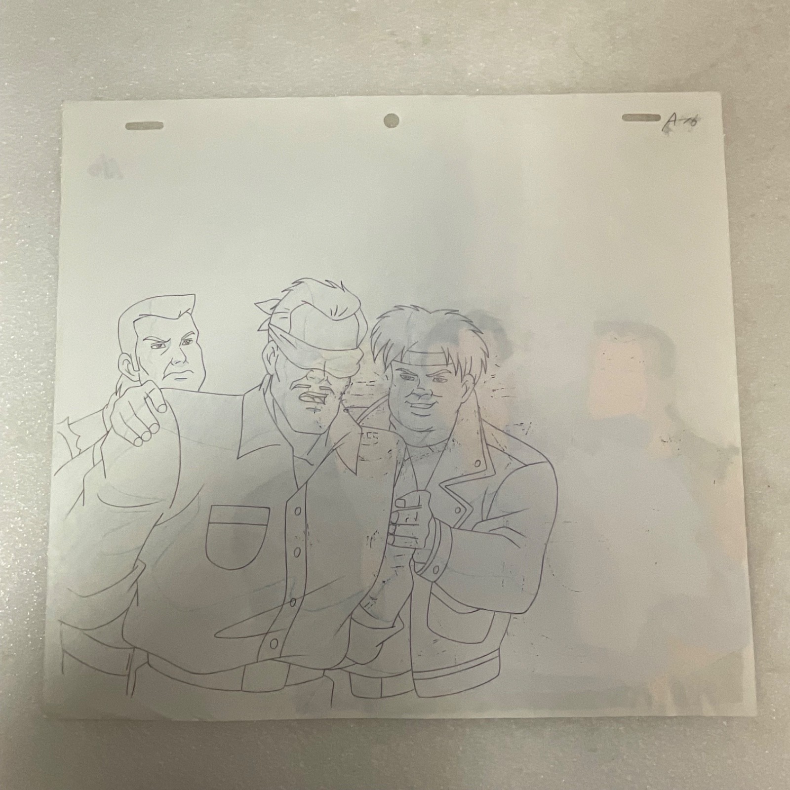 Animated Production Art Cel with Pencil Sketch Backing 12 in x 10 in - Image 8