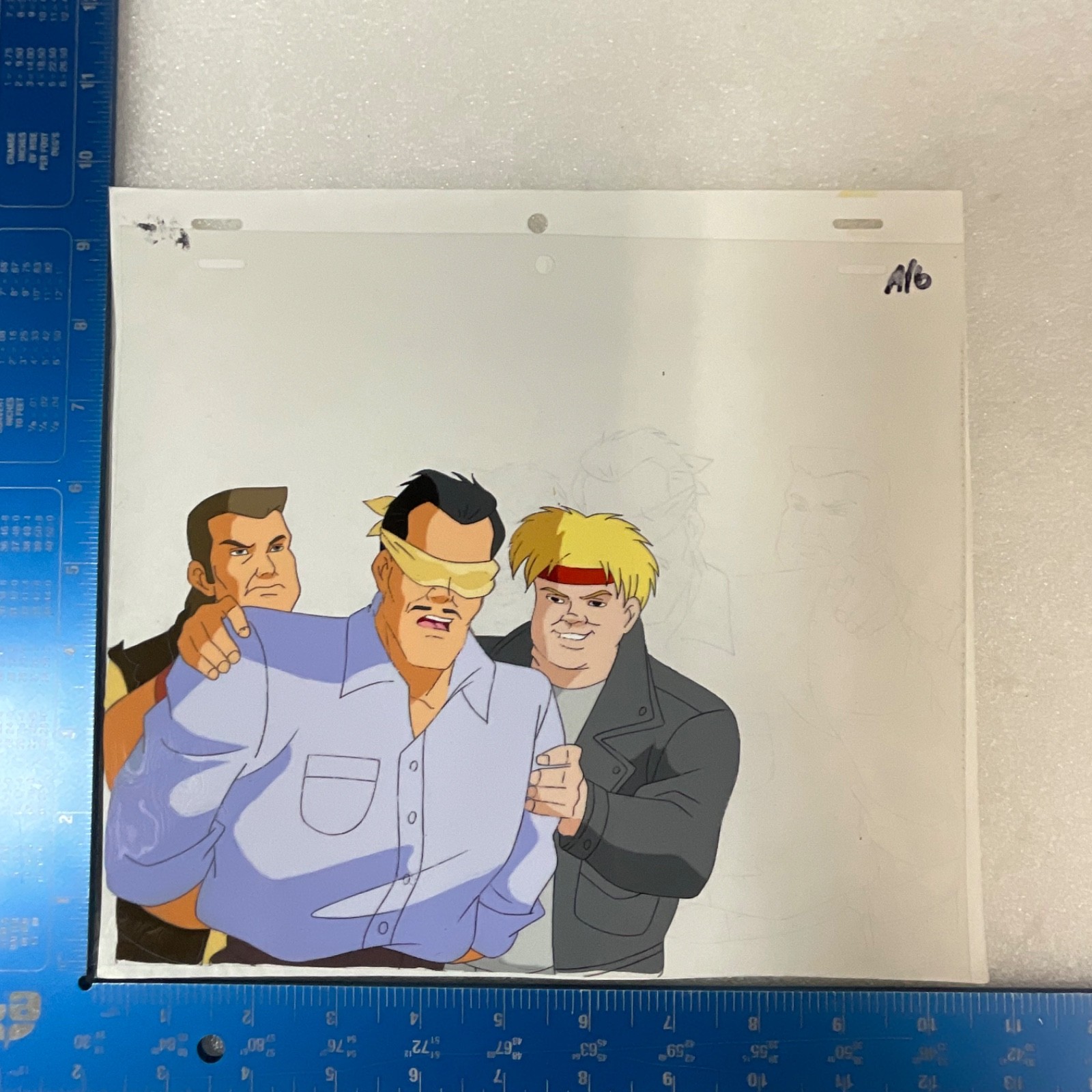 Animated Production Art Cel with Pencil Sketch Backing 12 in x 10 in - Image 13