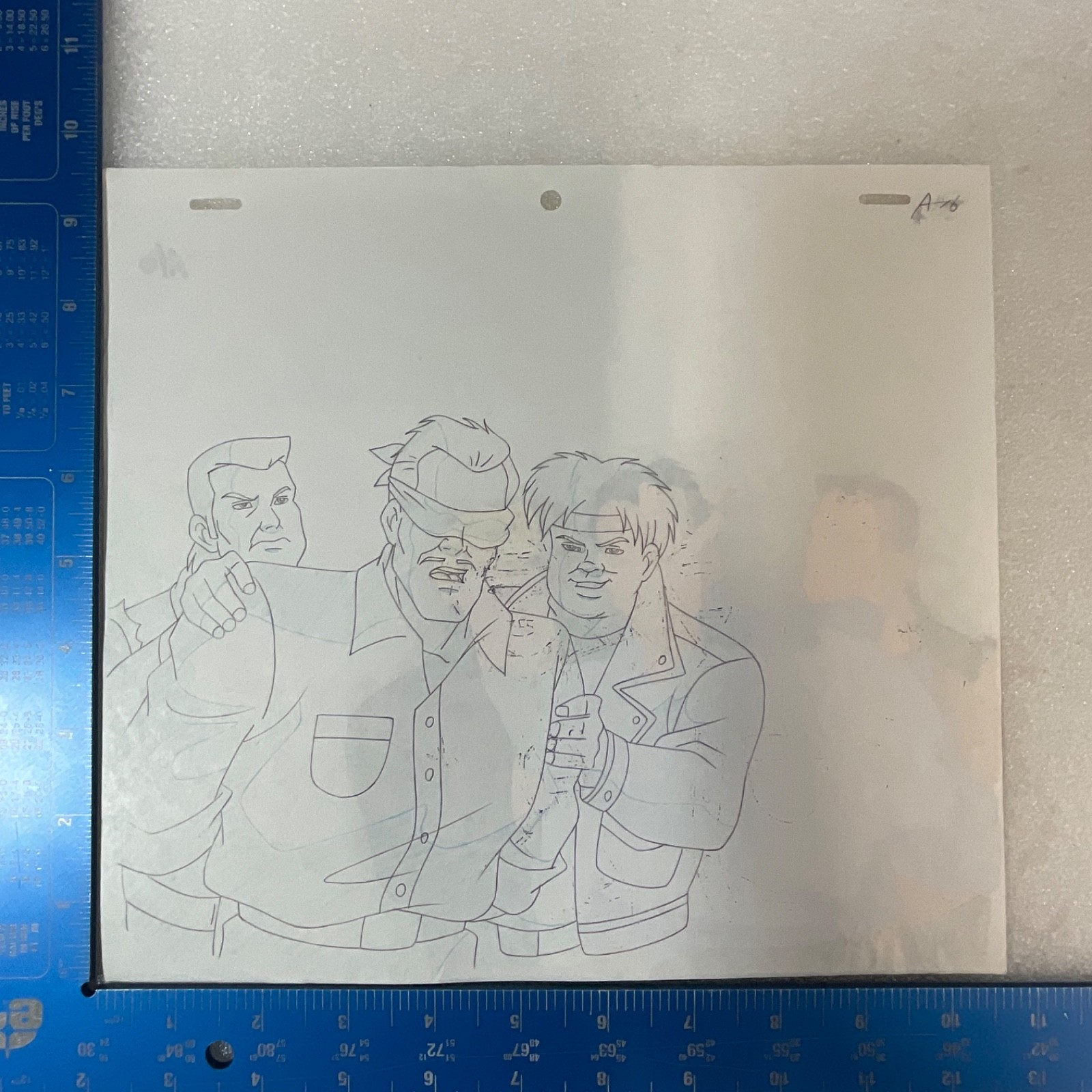 Animated Production Art Cel with Pencil Sketch Backing 12 in x 10 in - Image 14